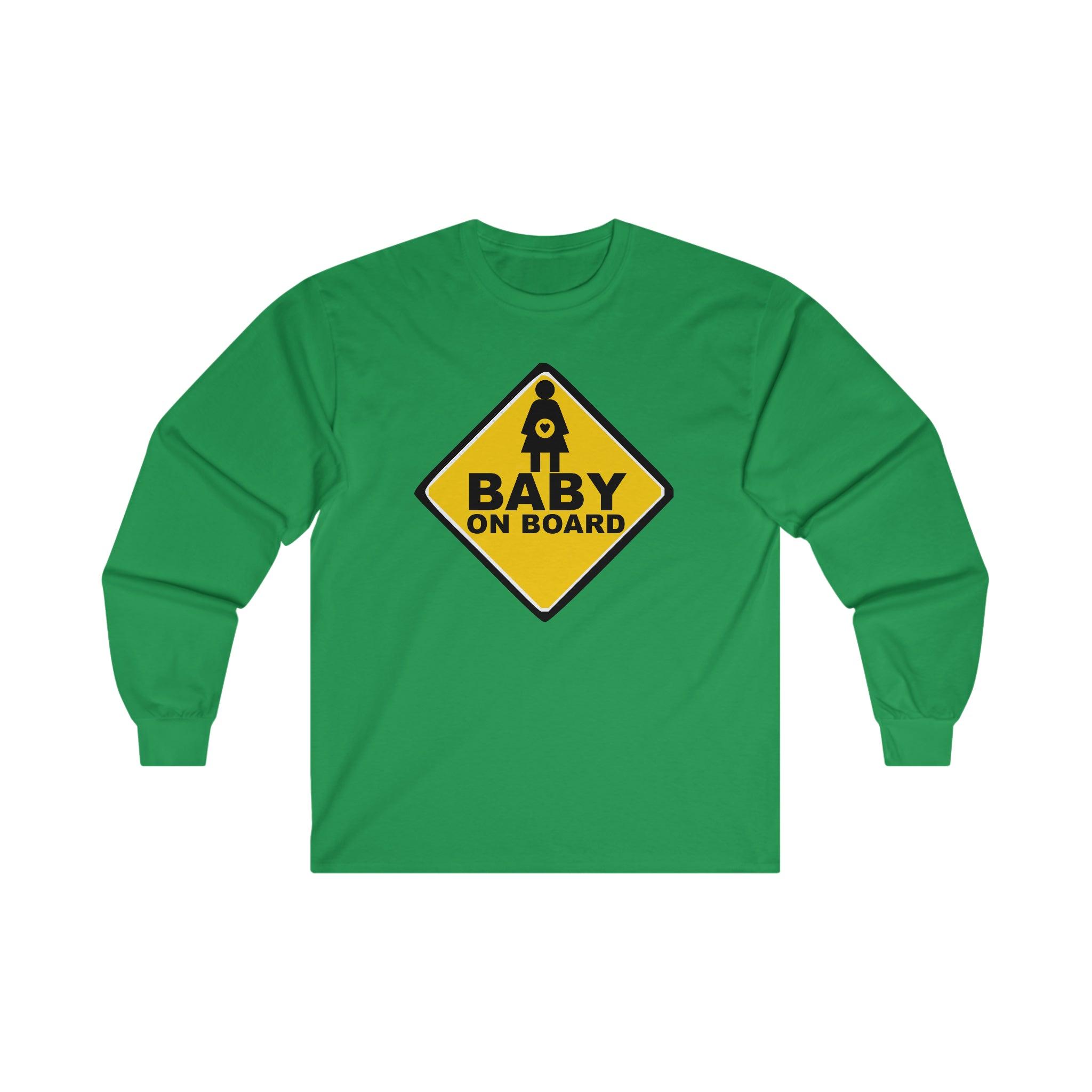 Baby On Board Sign - Long-Sleeve Tee - Witty Twisters Fashions