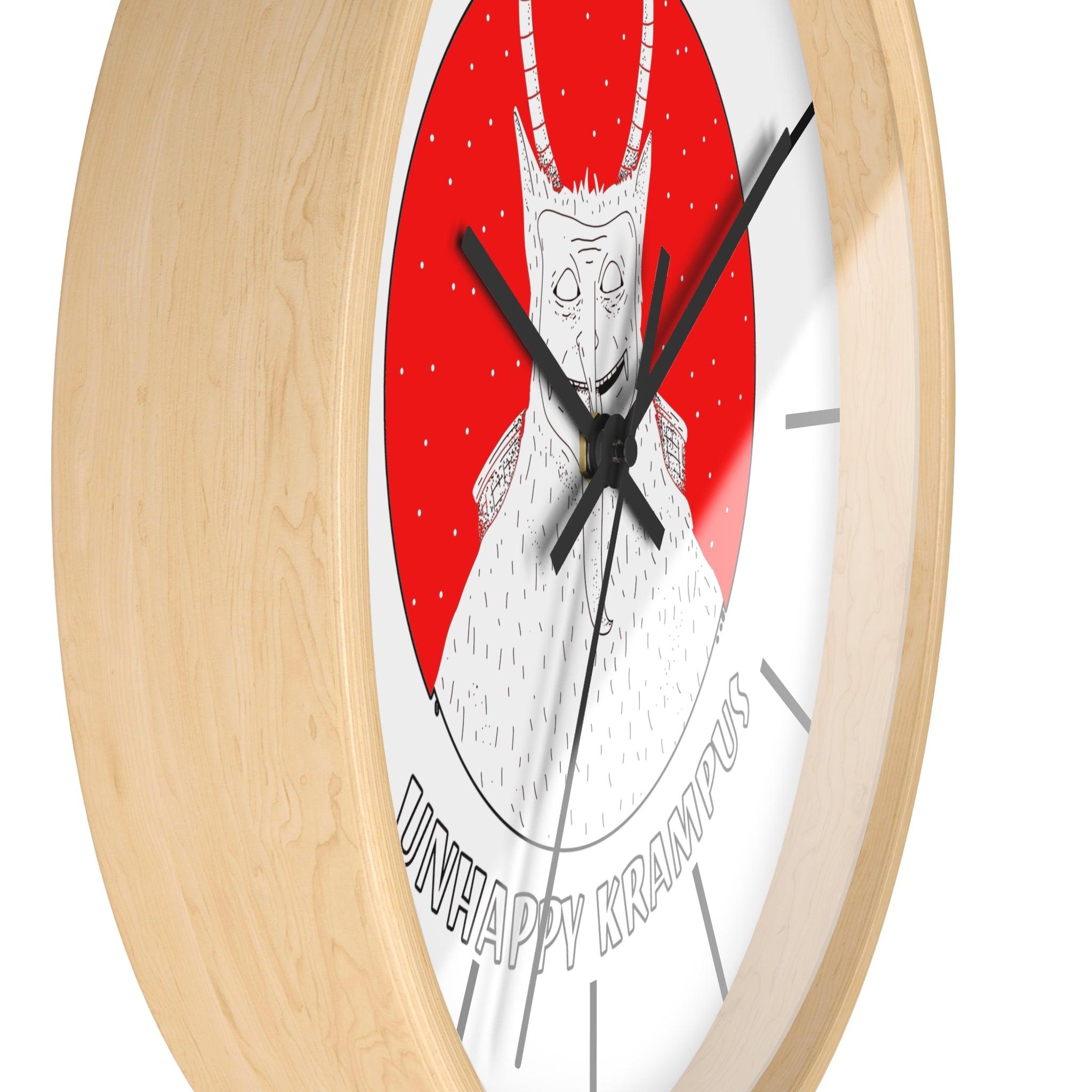 Unhappy Krampus - Wall Clock