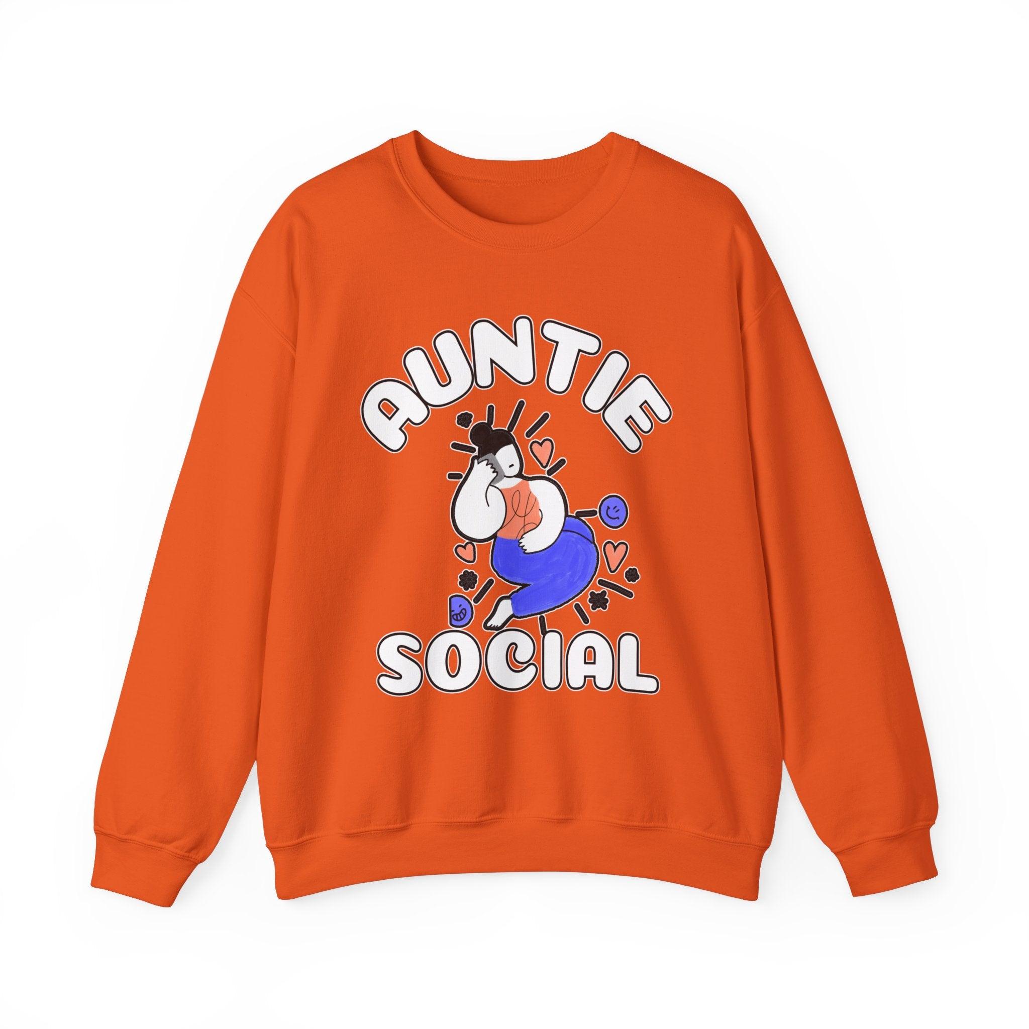 Auntie Social - Sweatshirt - Witty Twisters Fashions