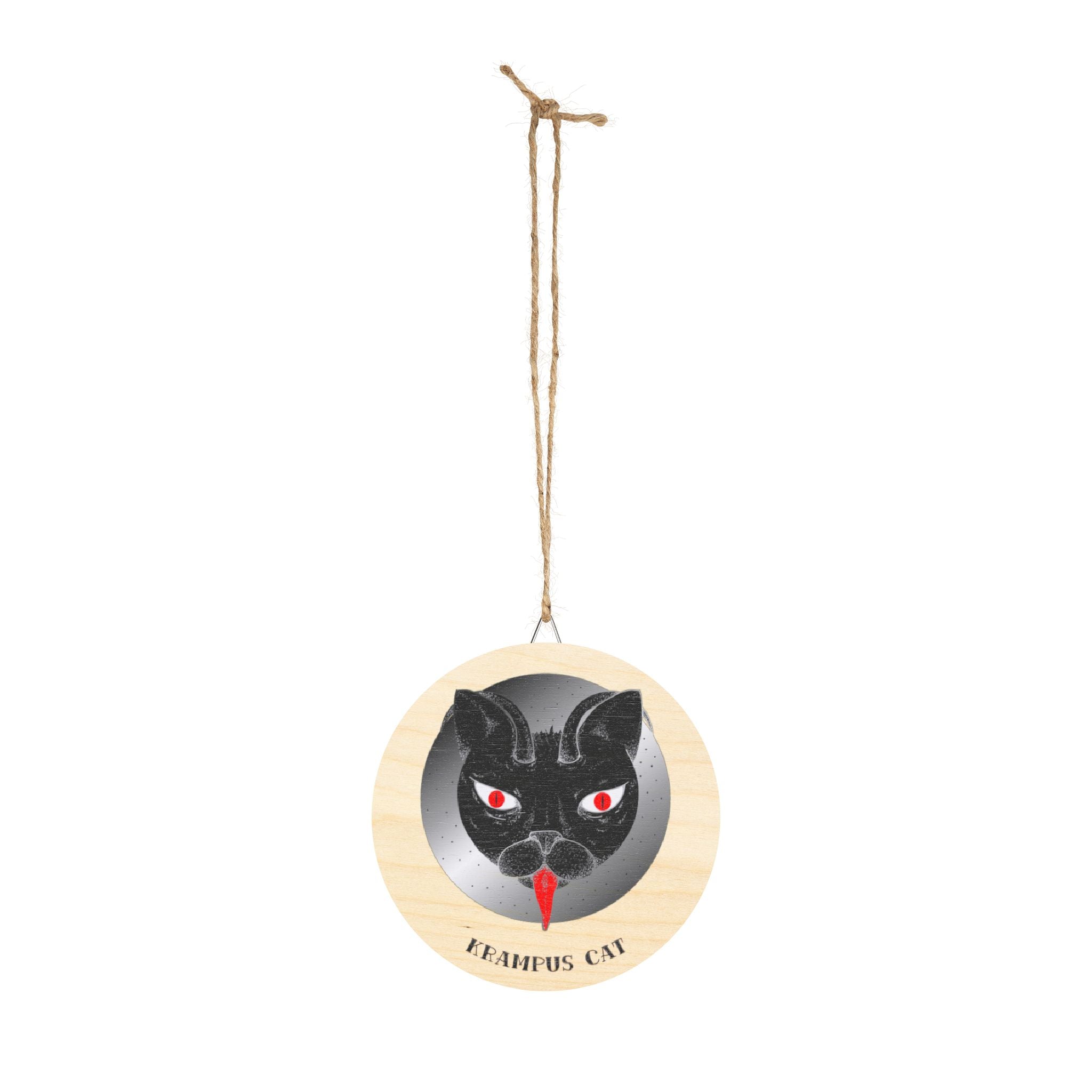 Krampus Cat - Wood Sign