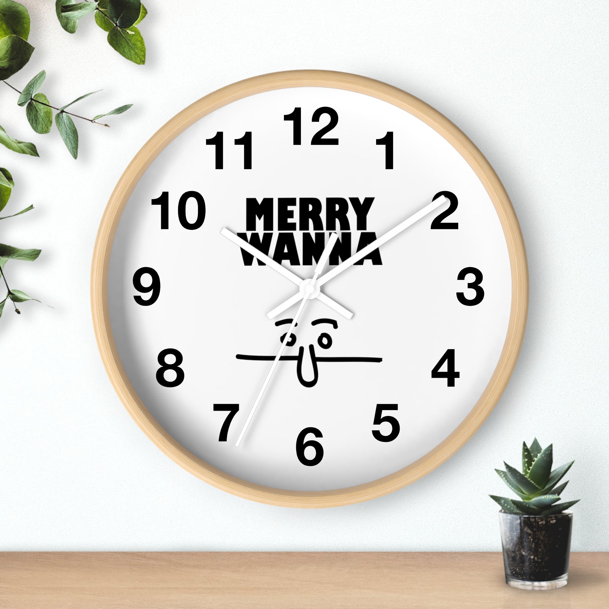 Merry Wanna - Wall Clock