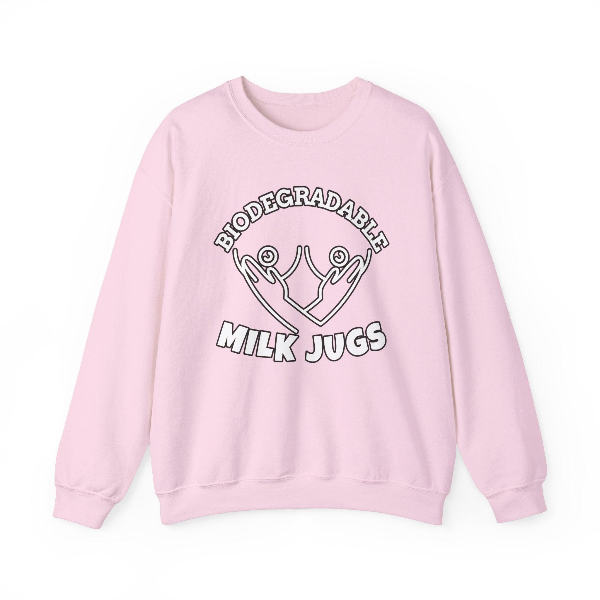 Biodegradable Milk Jugs - Sweatshirt - Witty Twisters Fashions