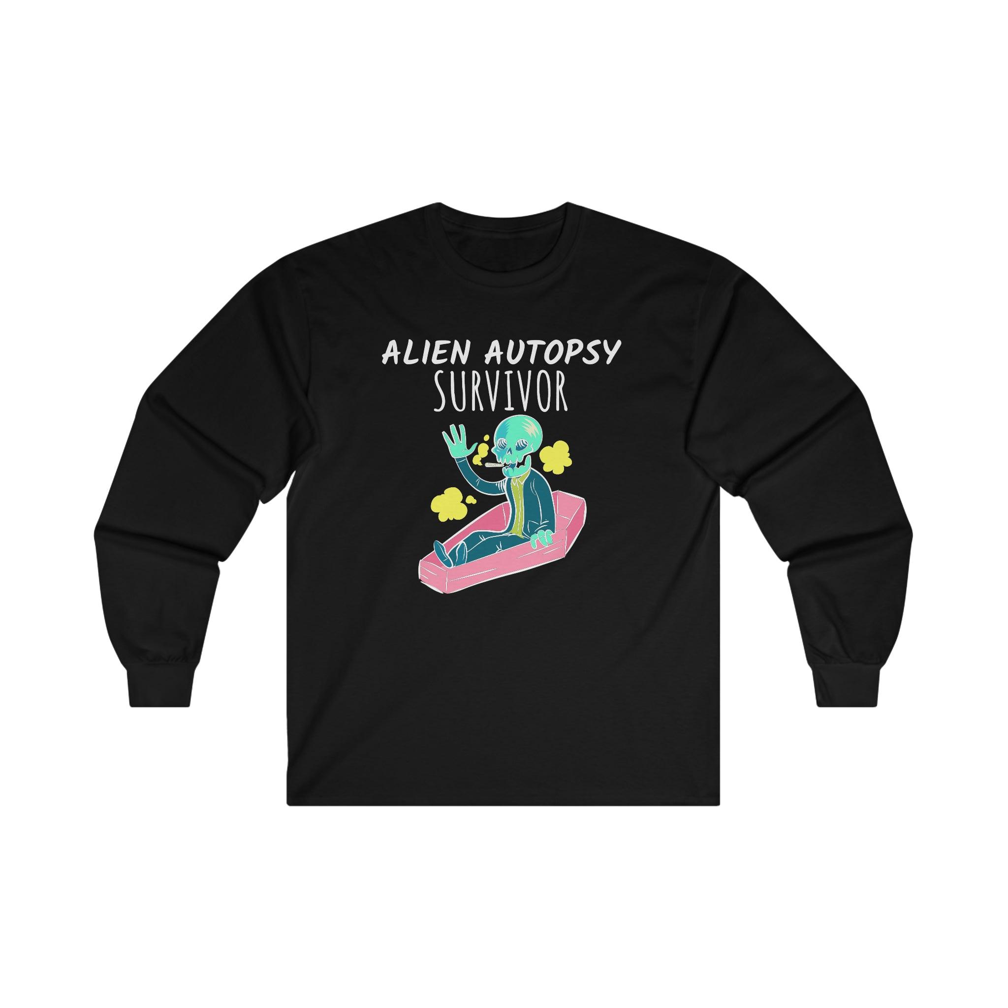 Alien Autopsy Survivor - Long-Sleeve Tee - Witty Twisters Fashions