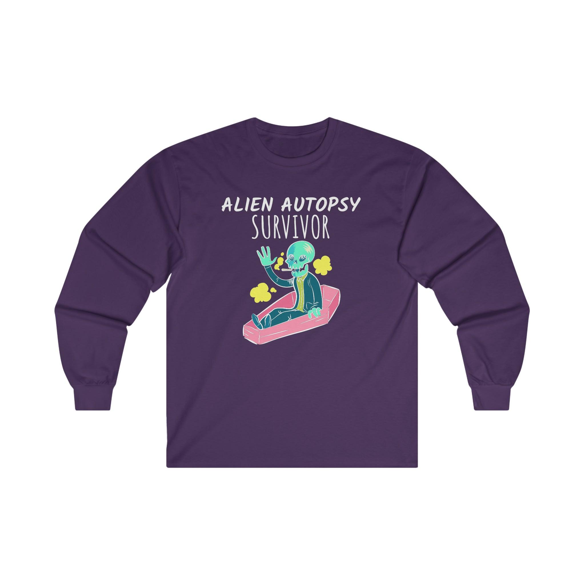 Alien Autopsy Survivor - Long-Sleeve Tee - Witty Twisters Fashions