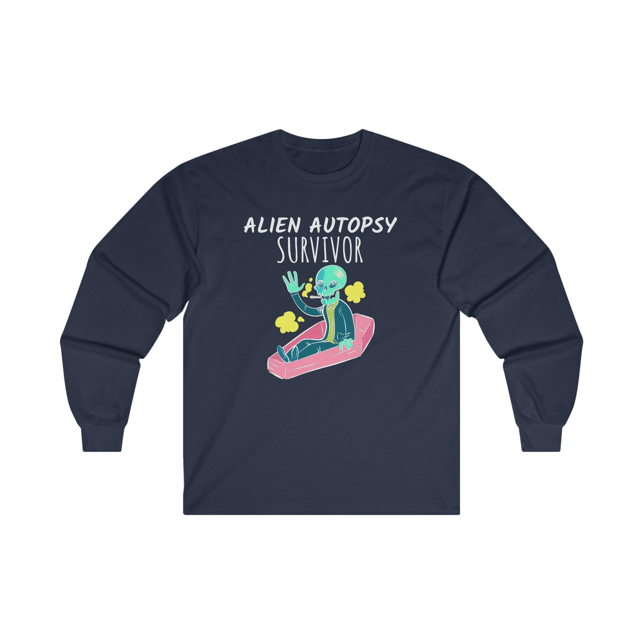 Alien Autopsy Survivor - Long-Sleeve Tee - Witty Twisters Fashions