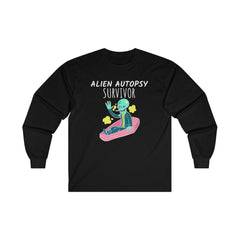 Alien Autopsy Survivor - Long-Sleeve Tee - Witty Twisters Fashions