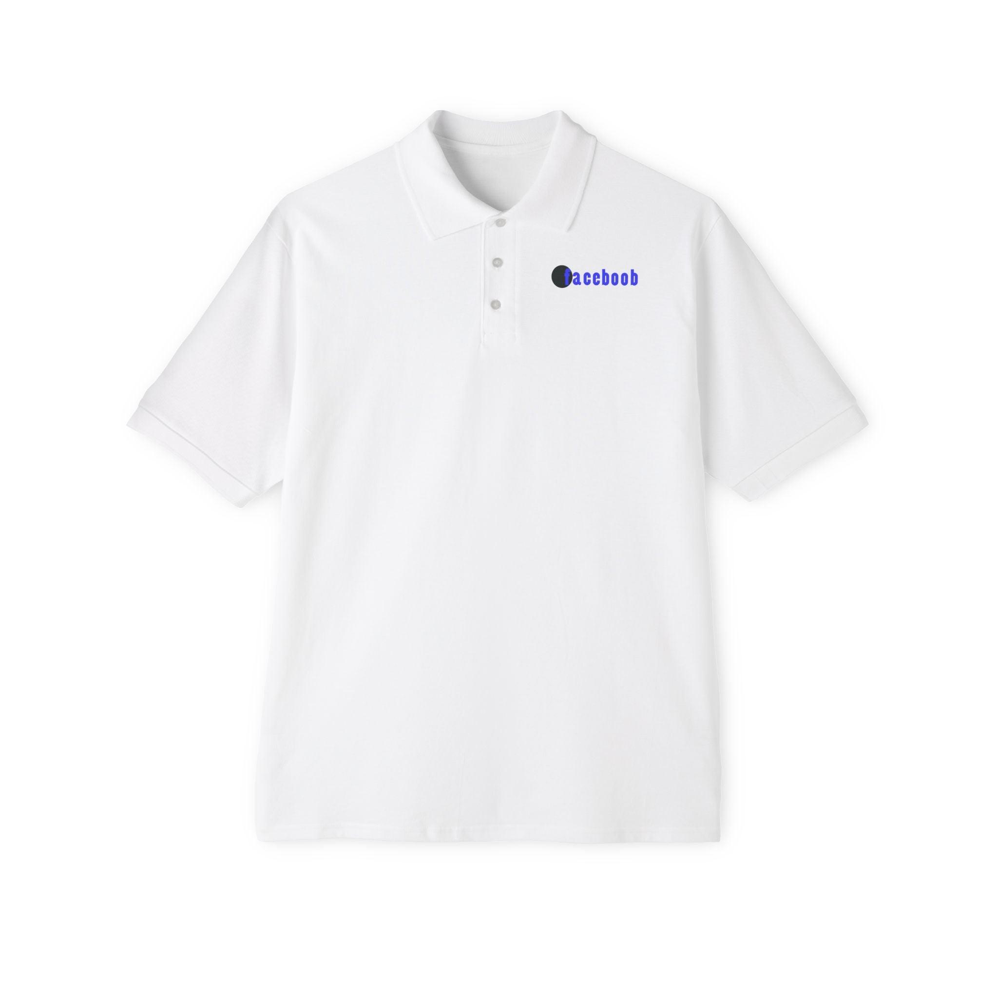 Faceboob - Men's Piqué Polo Shirt - Witty Twisters Fashions