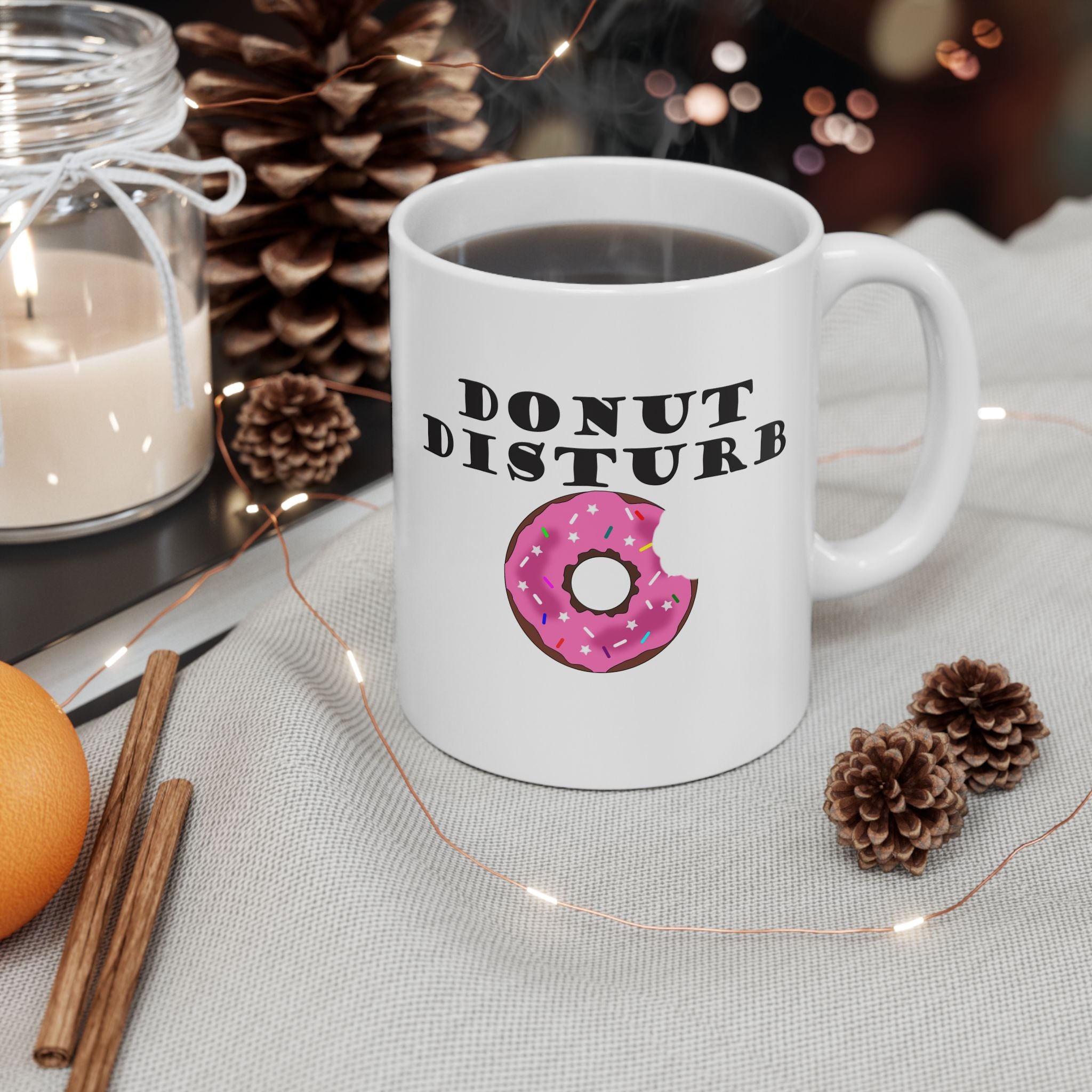 Donut Disturb - Ceramic Coffee Mug 11oz, 15oz