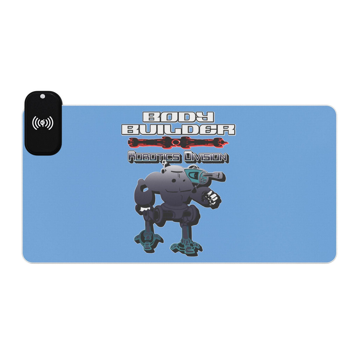 Body Builder Robotics Division - LED Gaming Mouse Pad with wireless charging