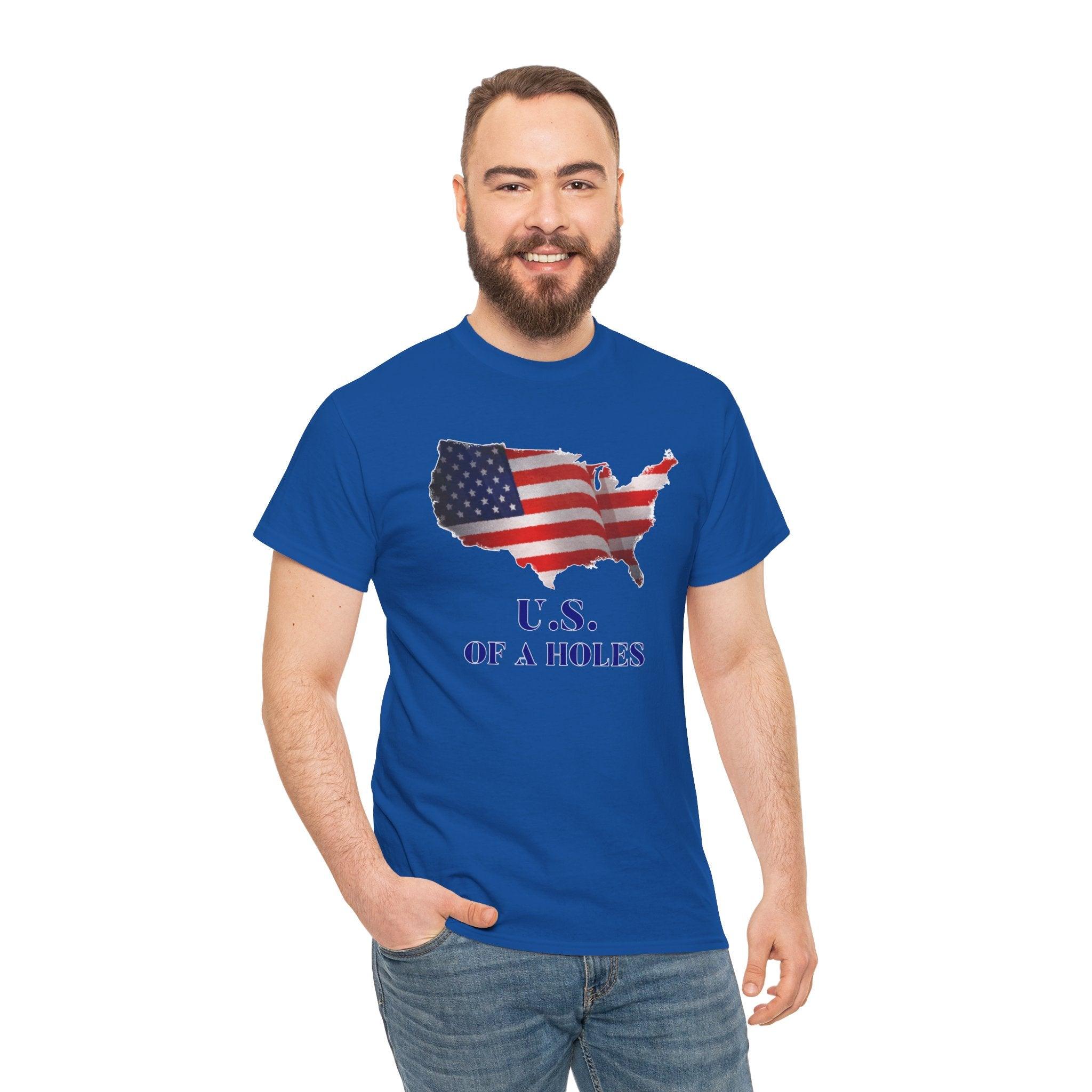 US of A holes - T-Shirt - Witty Twisters Fashions