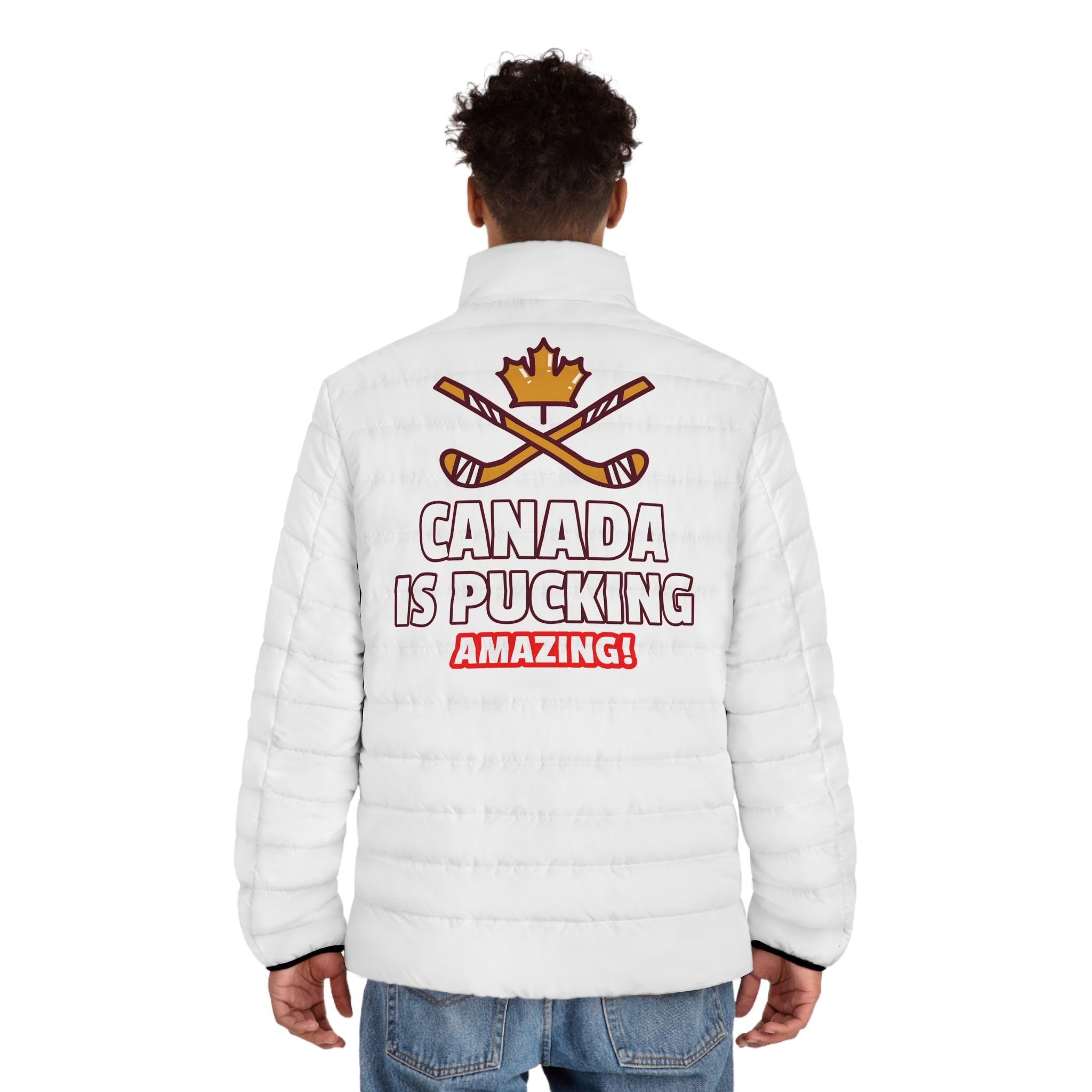 Canada Is Pucking Amazing! - Men's Puffer Jacket