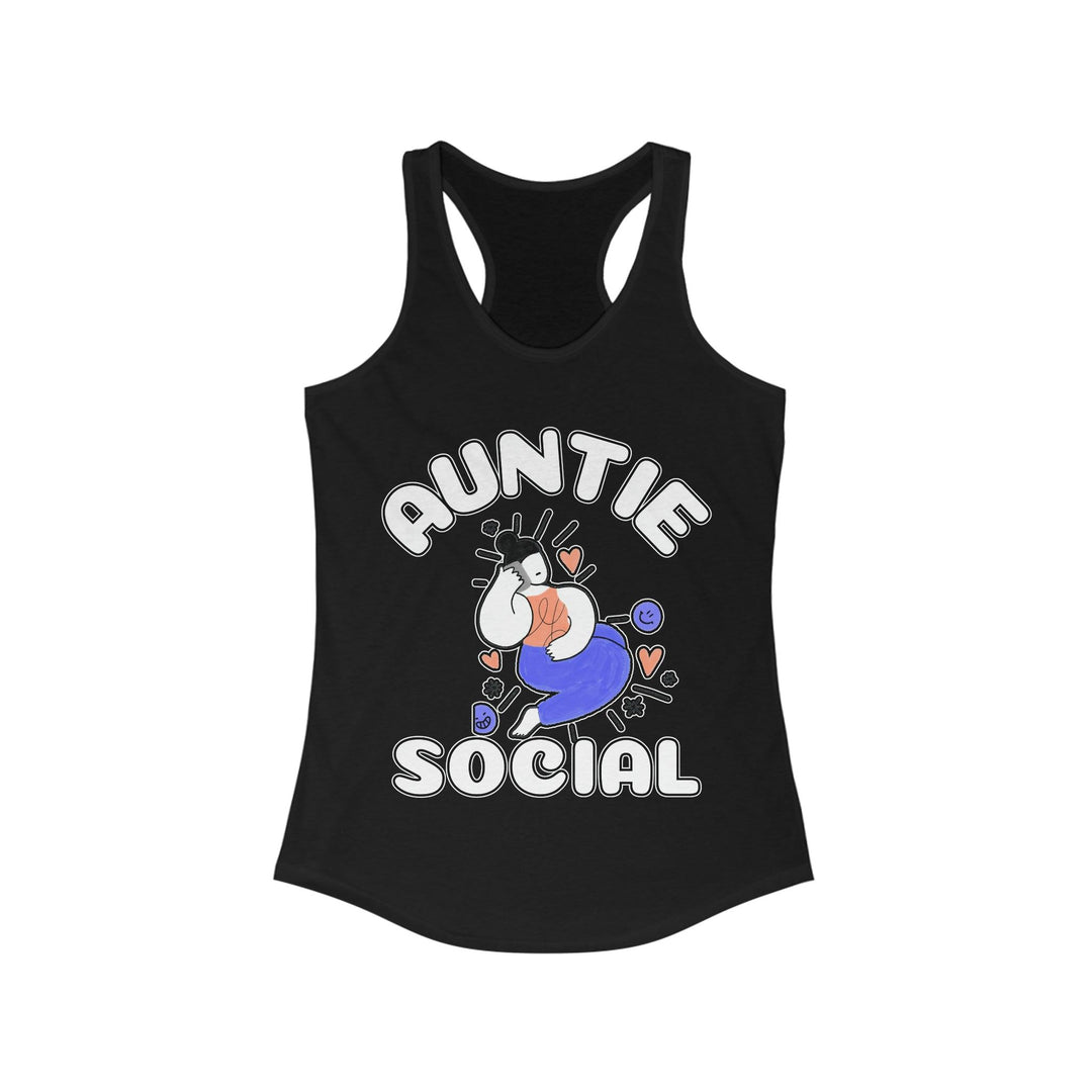Auntie Social - Tank Top - Witty Twisters T-Shirts