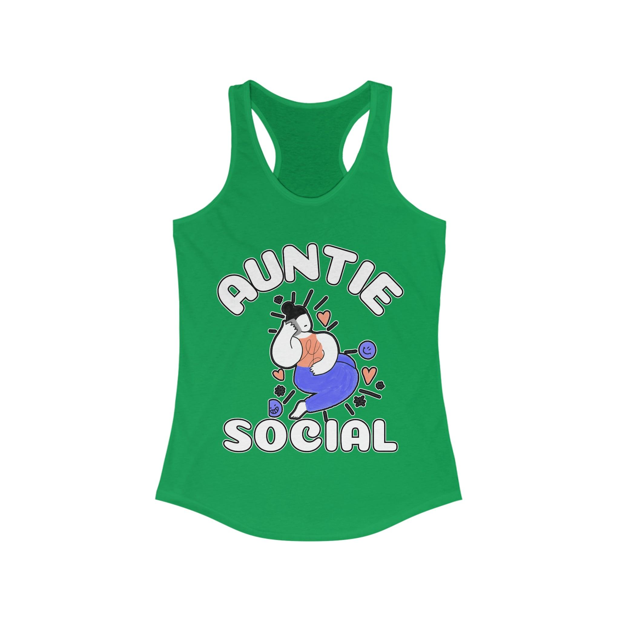 Auntie Social - Women's Tank Top - Witty Twisters Fashions