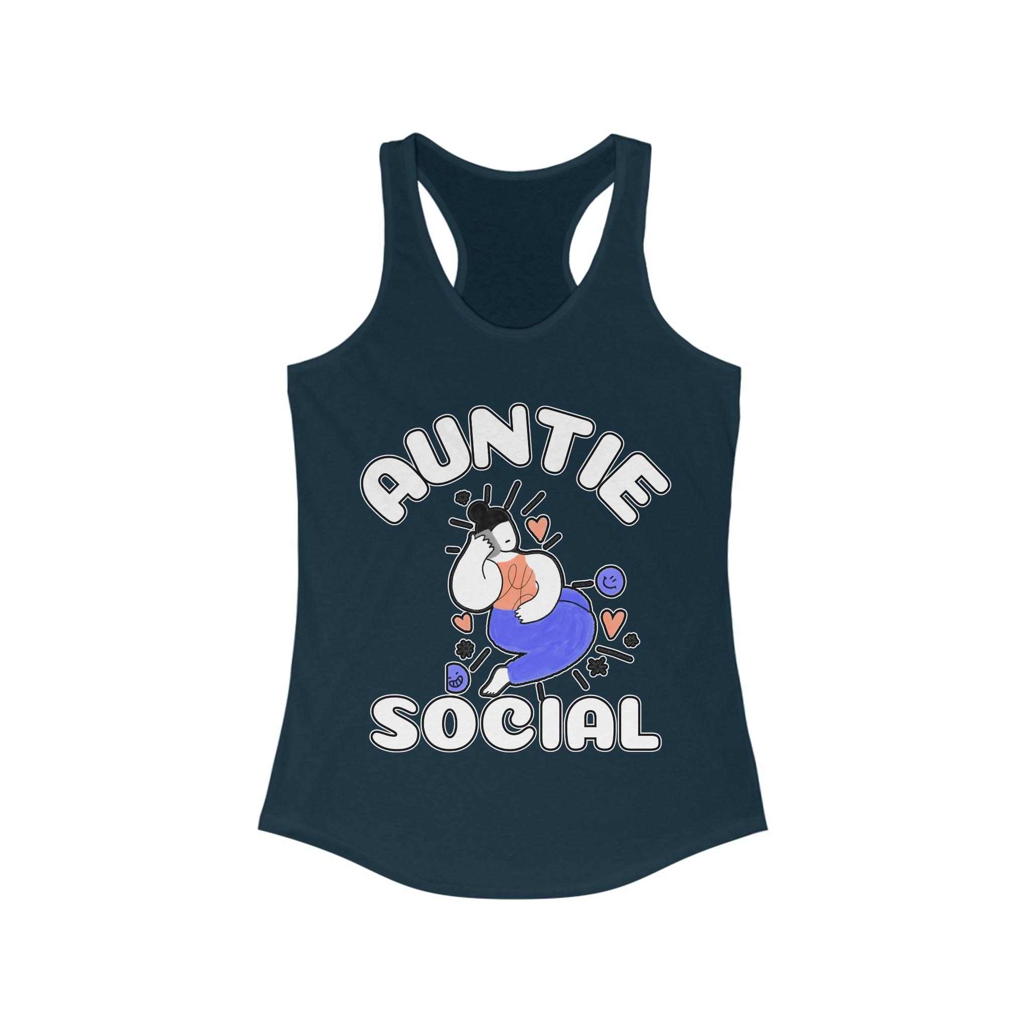 Auntie Social - Women's Tank Top - Witty Twisters Fashions