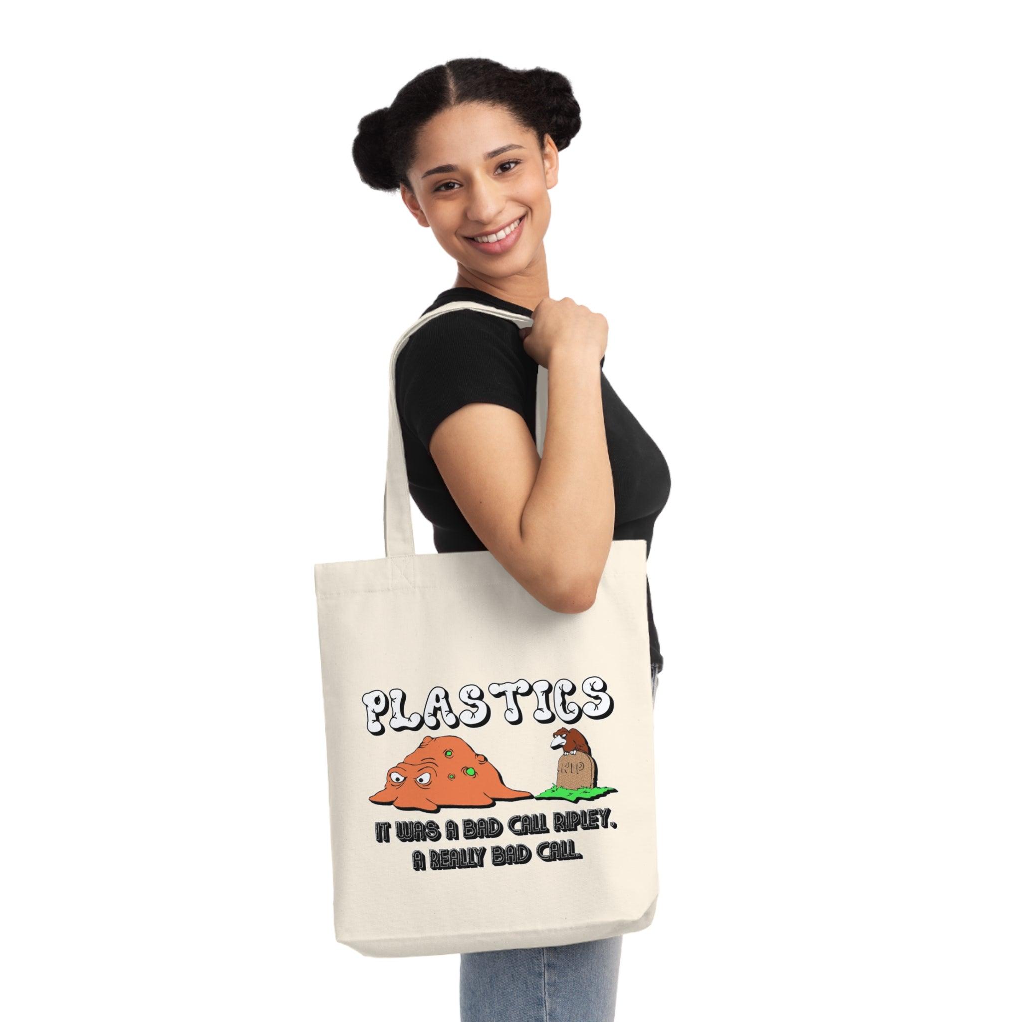 PLASTICS It was a bad call Ripley, a really bad call. - Woven Tote Bag - Witty Twisters Fashions