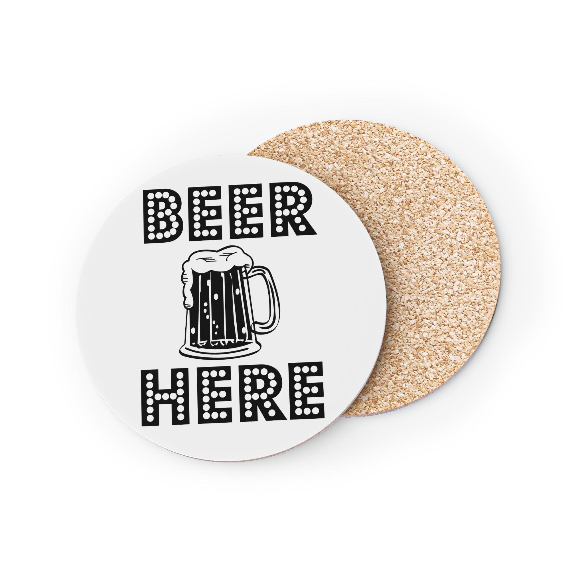 Beer Here - Drink Coasters - Witty Twisters Fashions