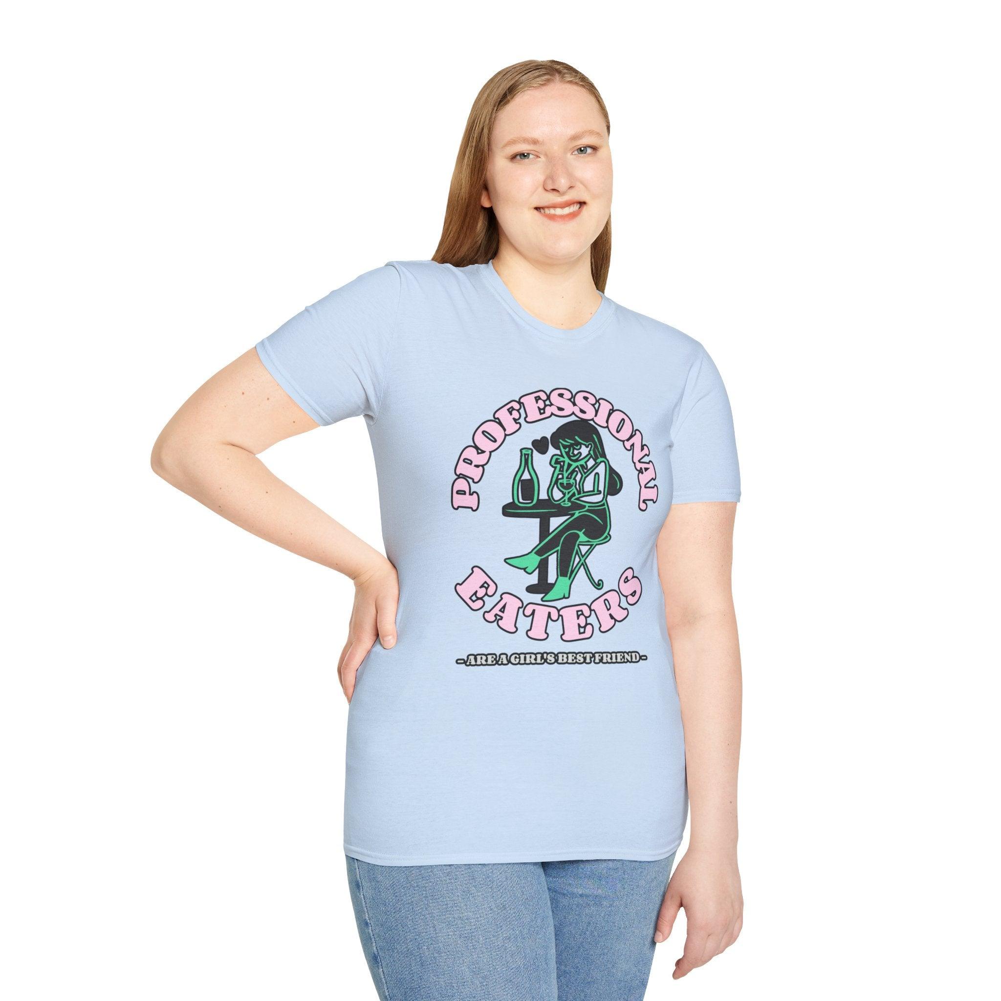 Professional eaters are a girl's best friend - Softstyle T-shirt - Witty Twisters Fashions