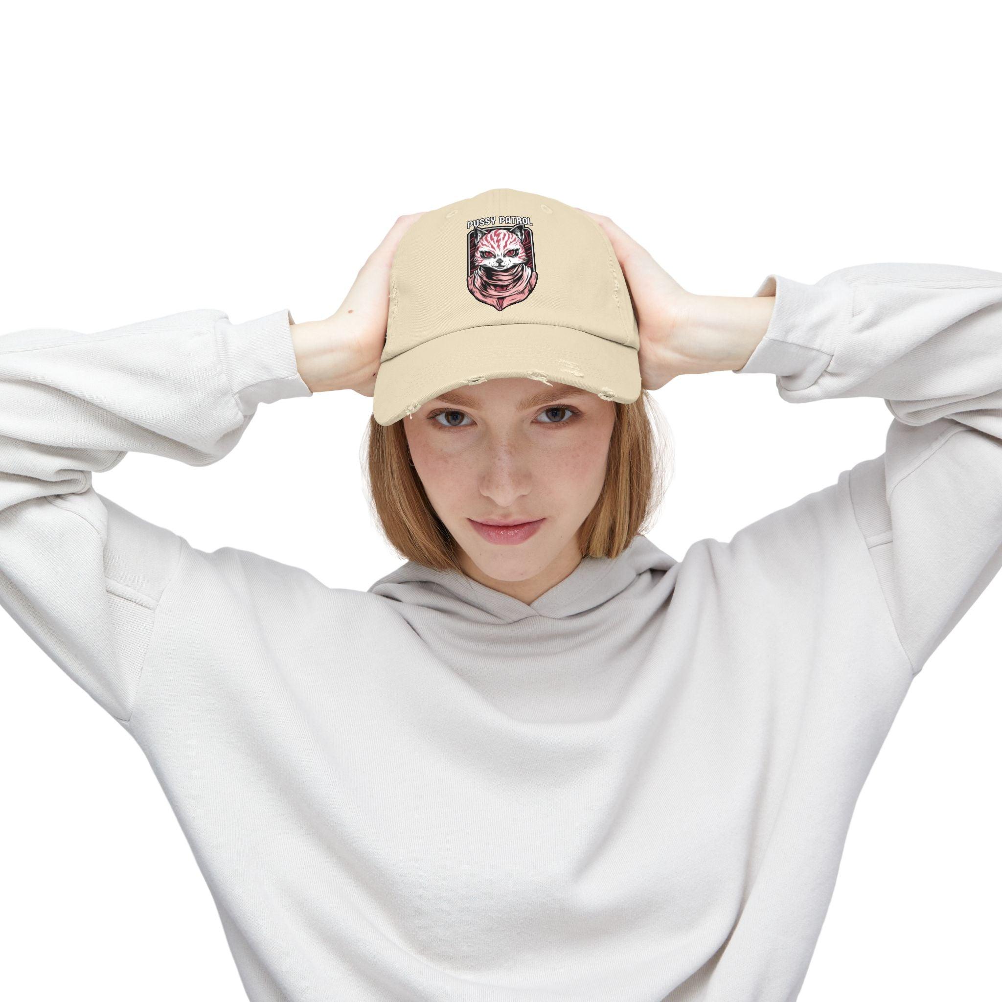 Pussy Patrol - Cotton Twill Distressed Baseball Cap