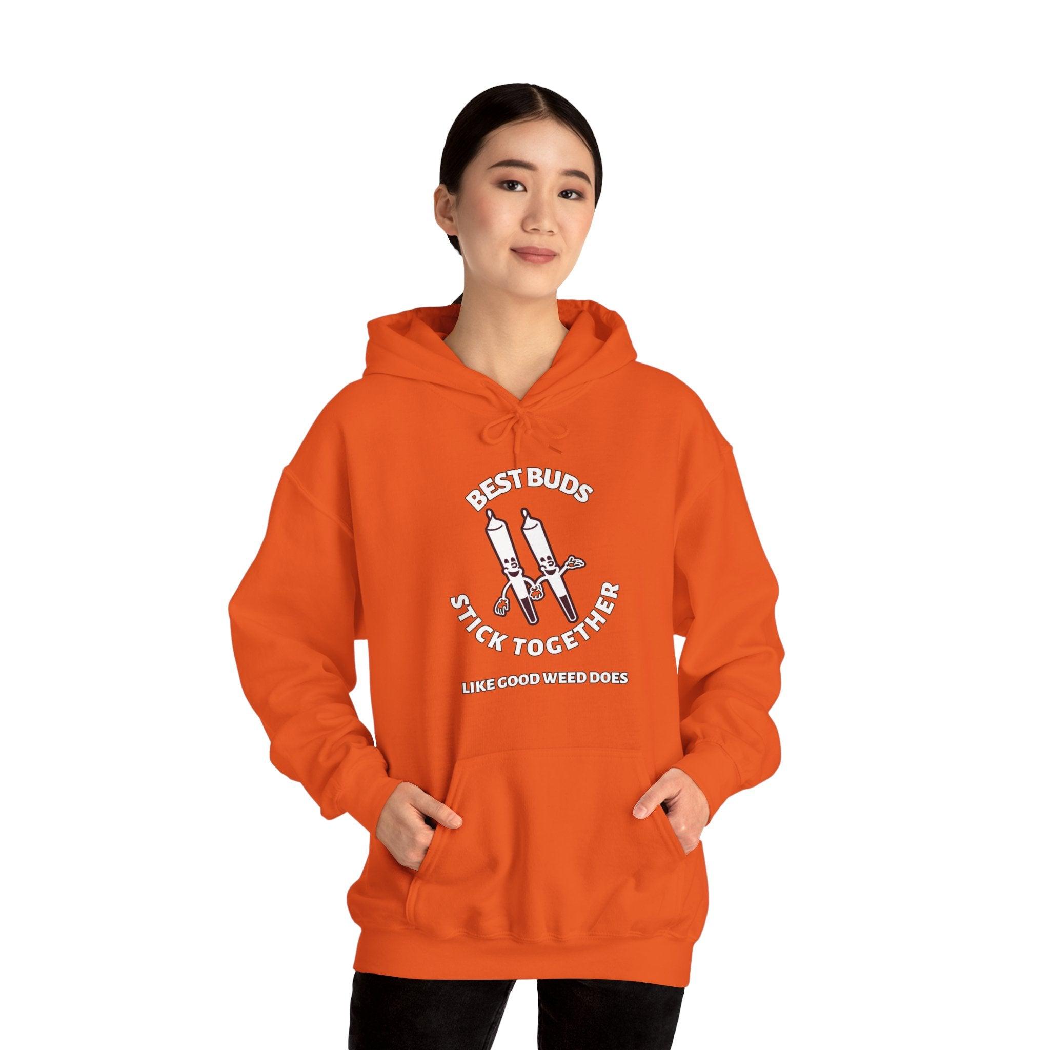 Best Buds Stick Together Like Good Weed Does - Hoodie - Witty Twisters Fashions