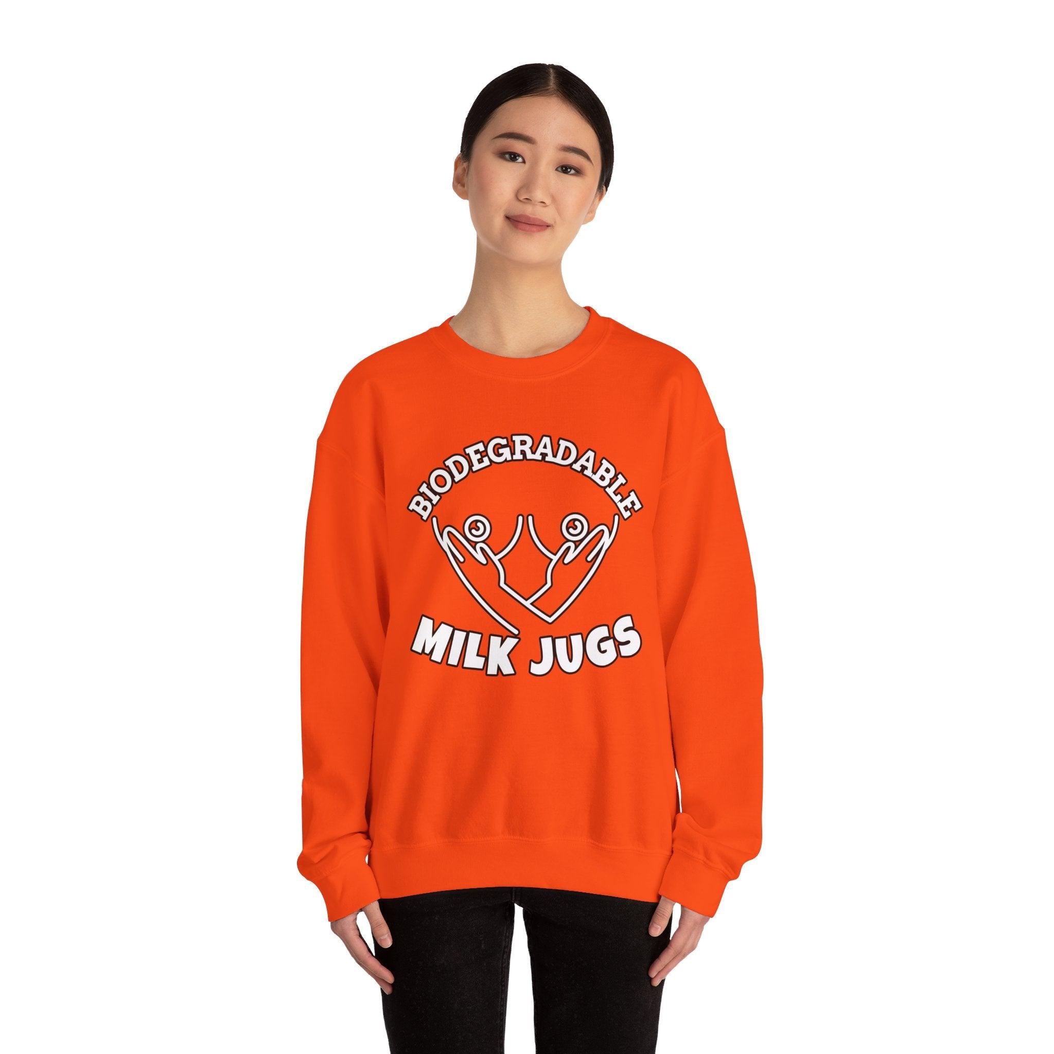 Biodegradable Milk Jugs - Sweatshirt - Witty Twisters Fashions