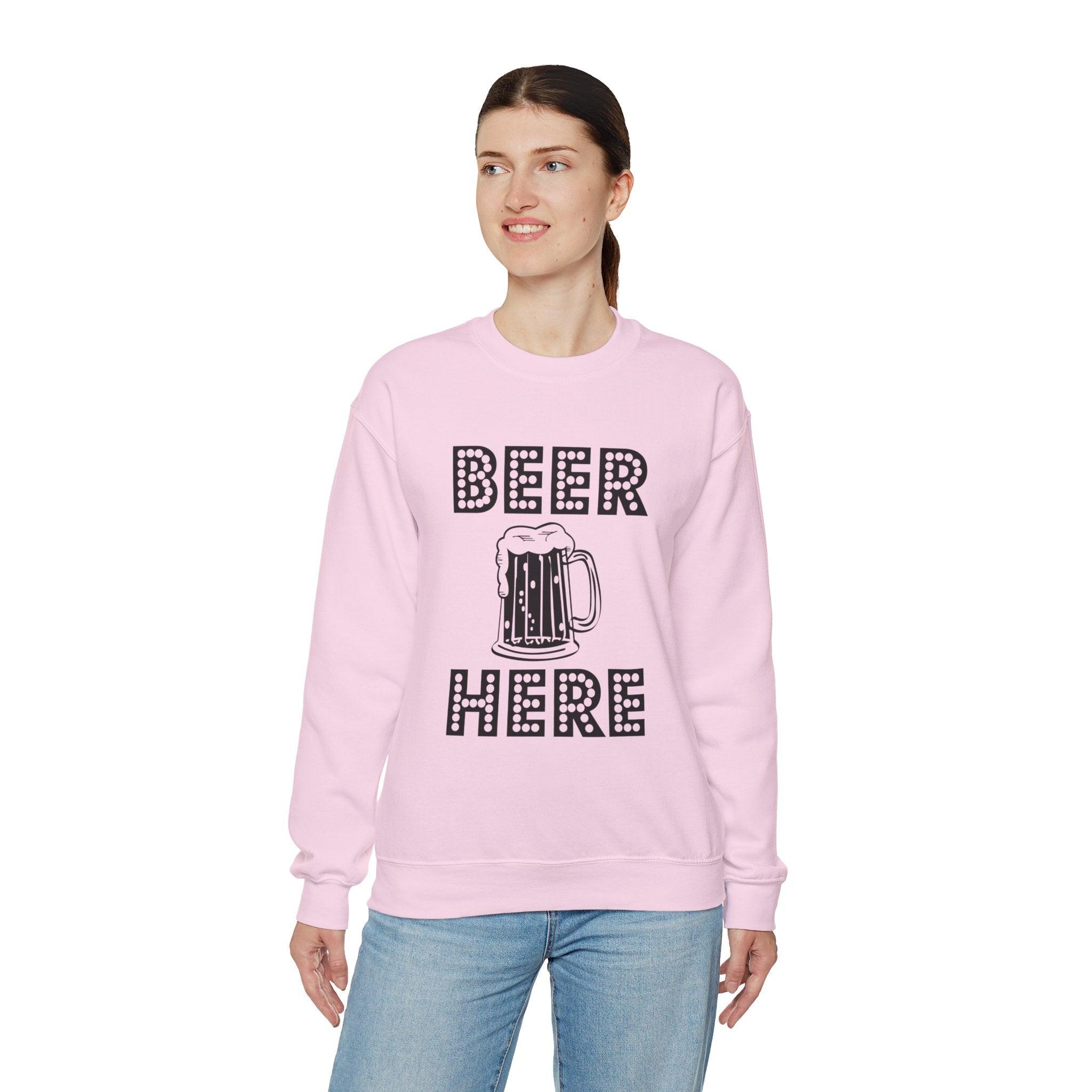 Beer Here - Sweatshirt - Witty Twisters T-Shirts