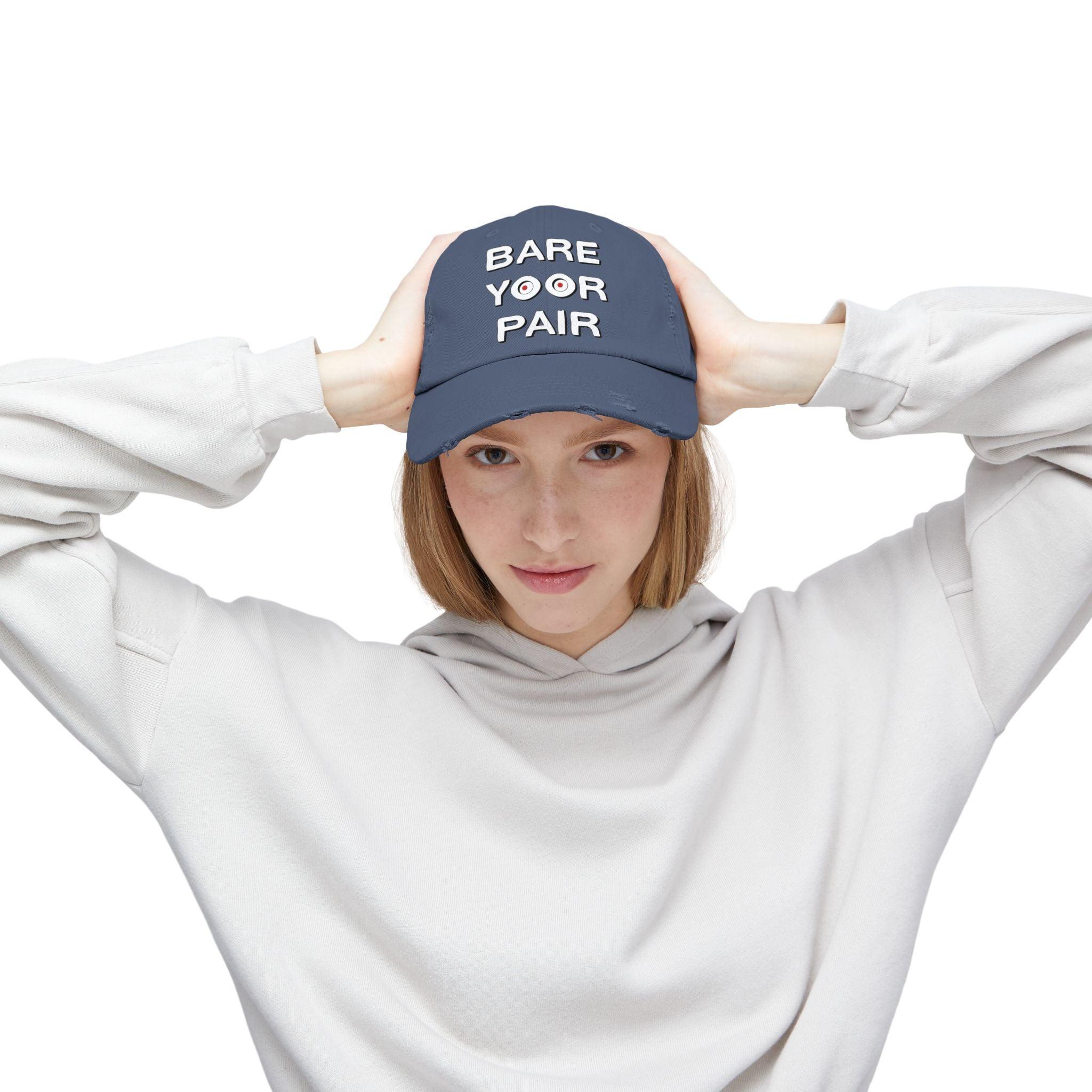 Bare Yoor Pair - Cotton Twill Distressed Baseball Cap