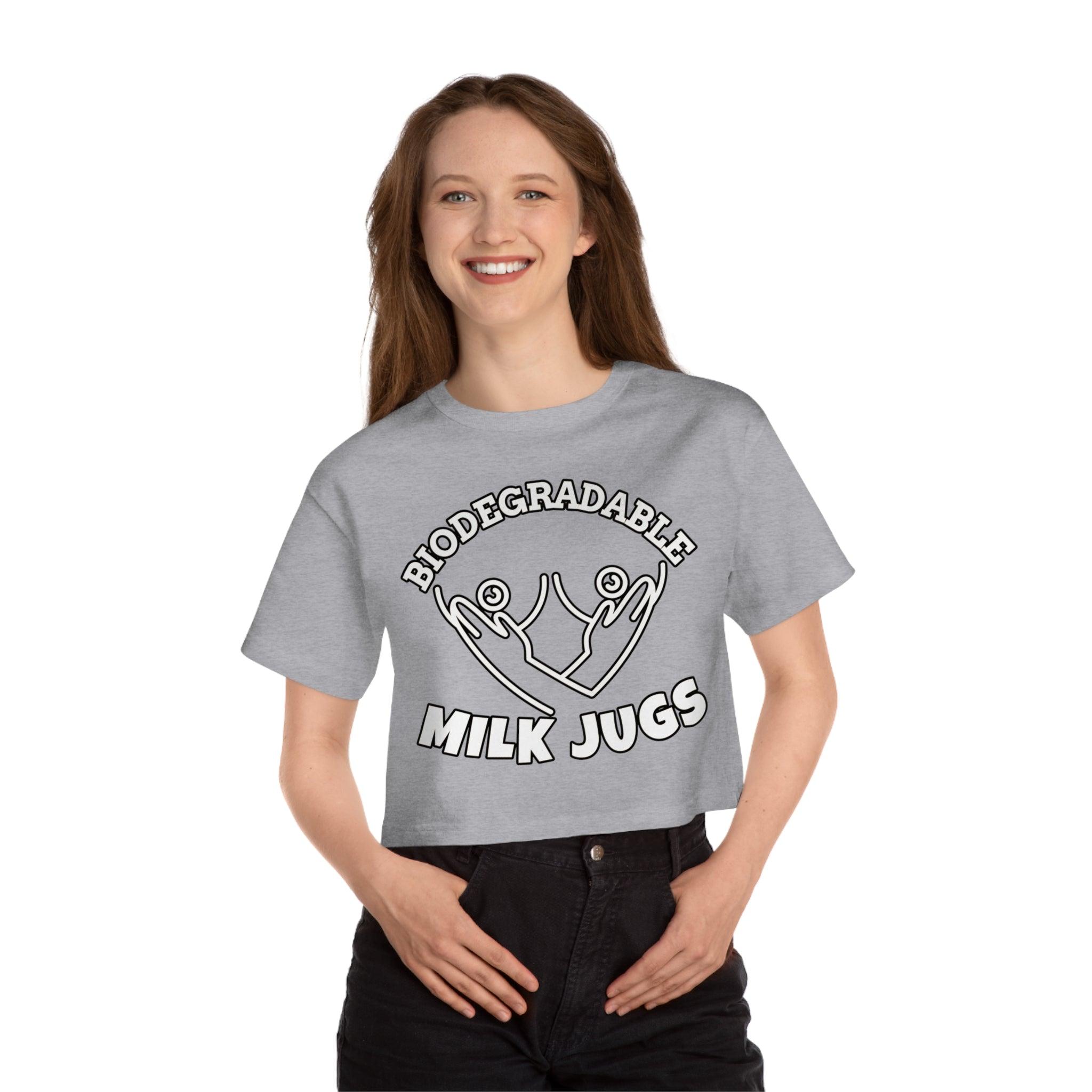 Biodegradable Milk Jugs - Women's Crop Top