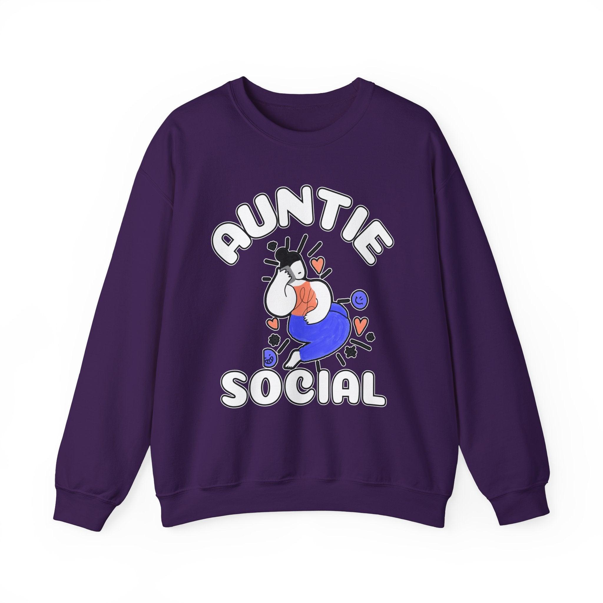 Auntie Social - Sweatshirt - Witty Twisters Fashions