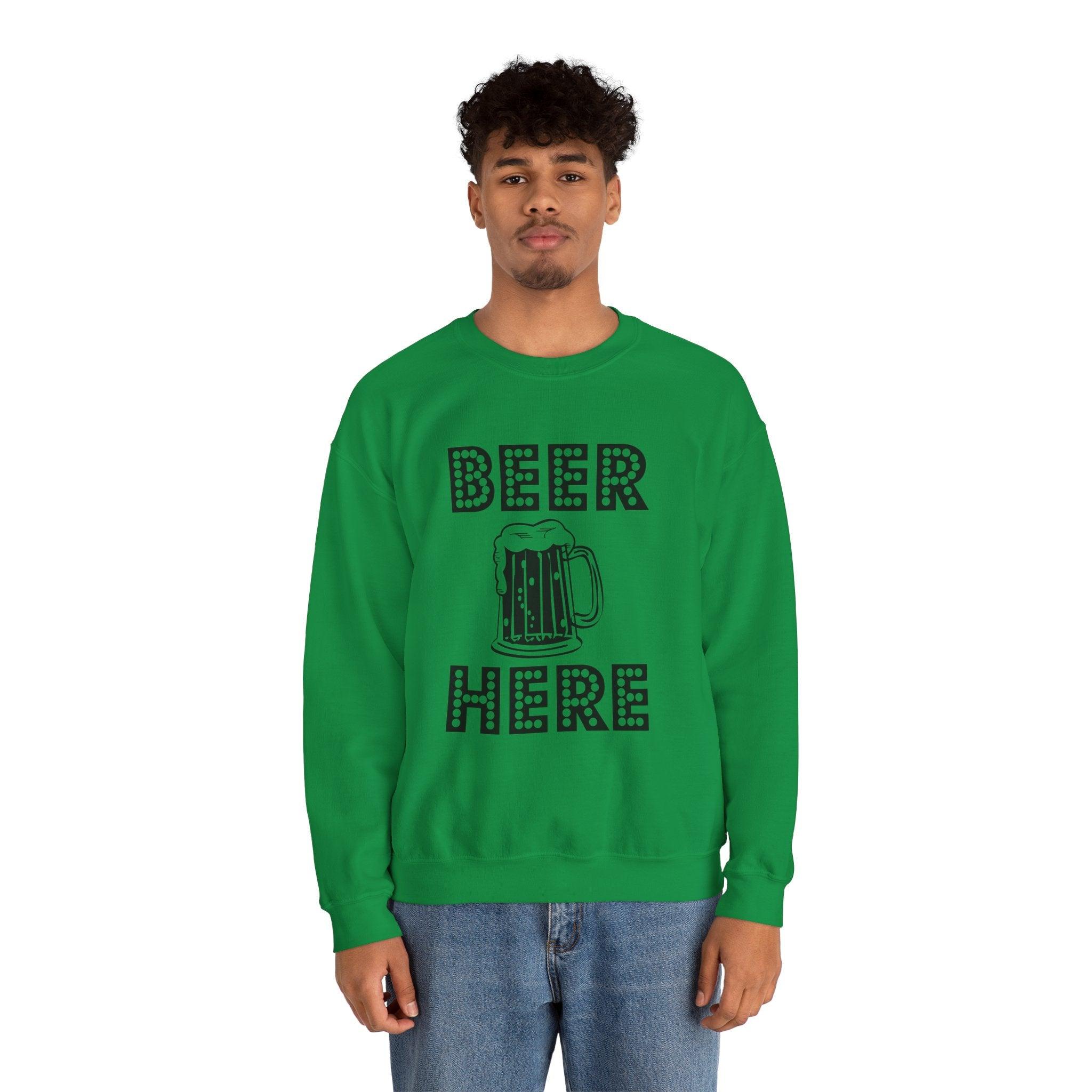 Beer Here - Sweatshirt - Witty Twisters T-Shirts