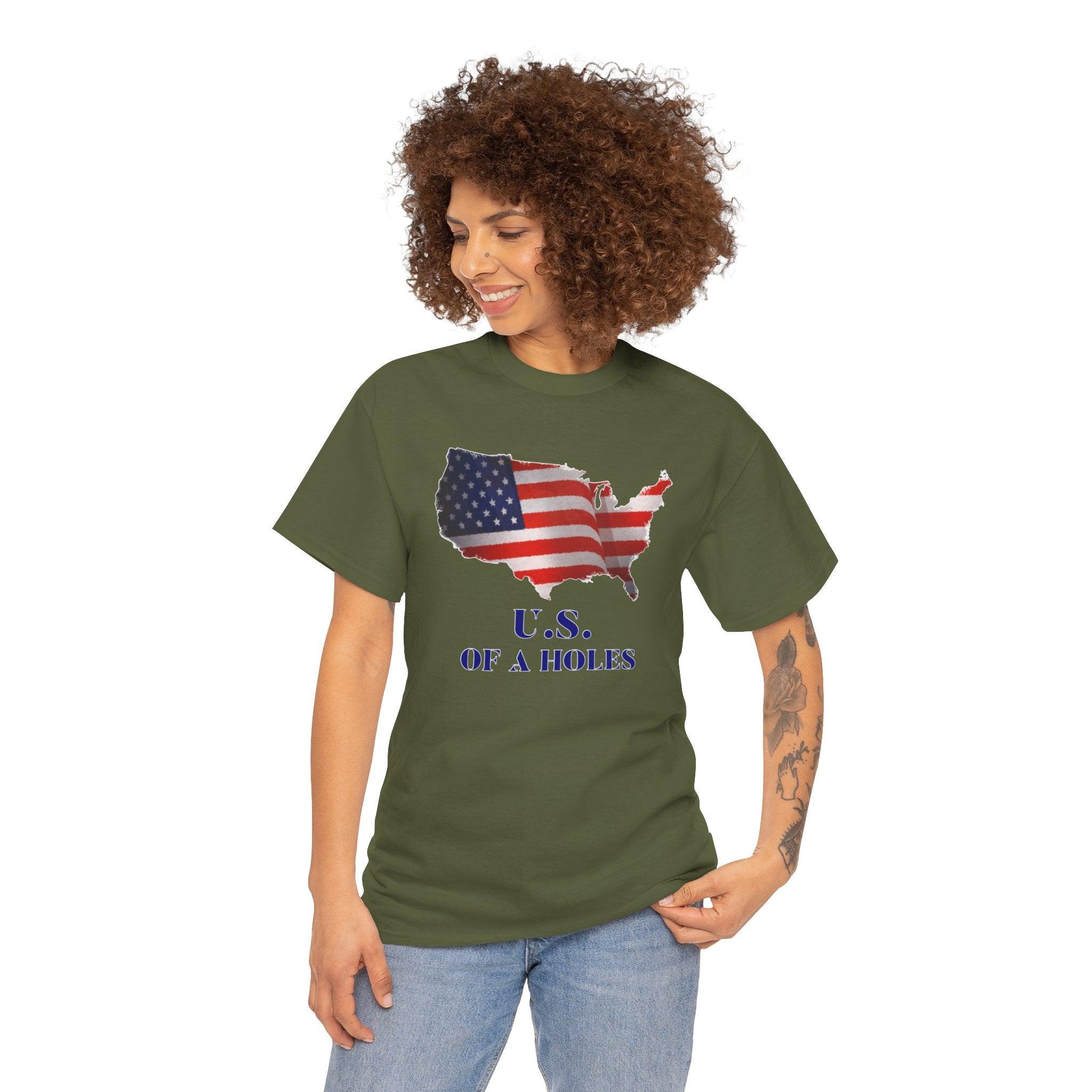 US of A holes - T-Shirt - Witty Twisters Fashions