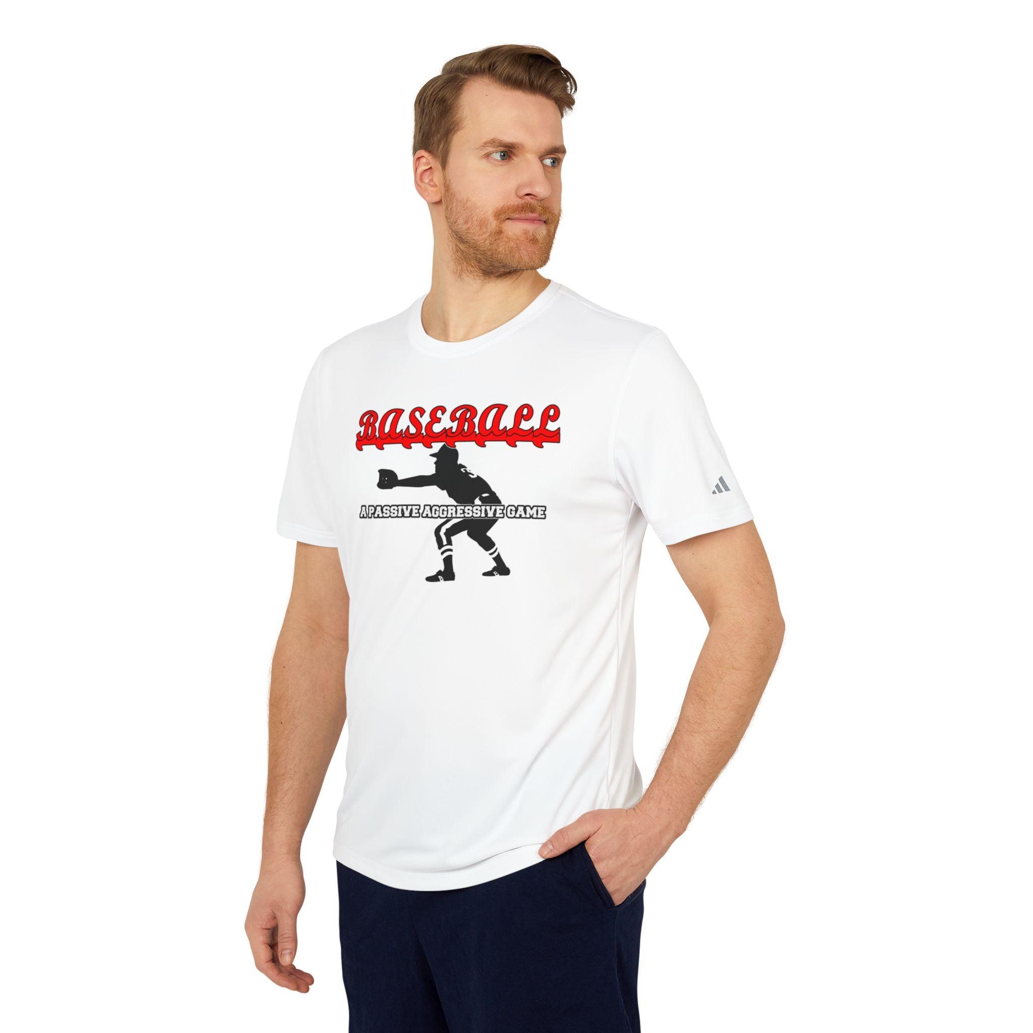 Baseball A passive aggressive game - adidas® Unisex Sport T-shirt