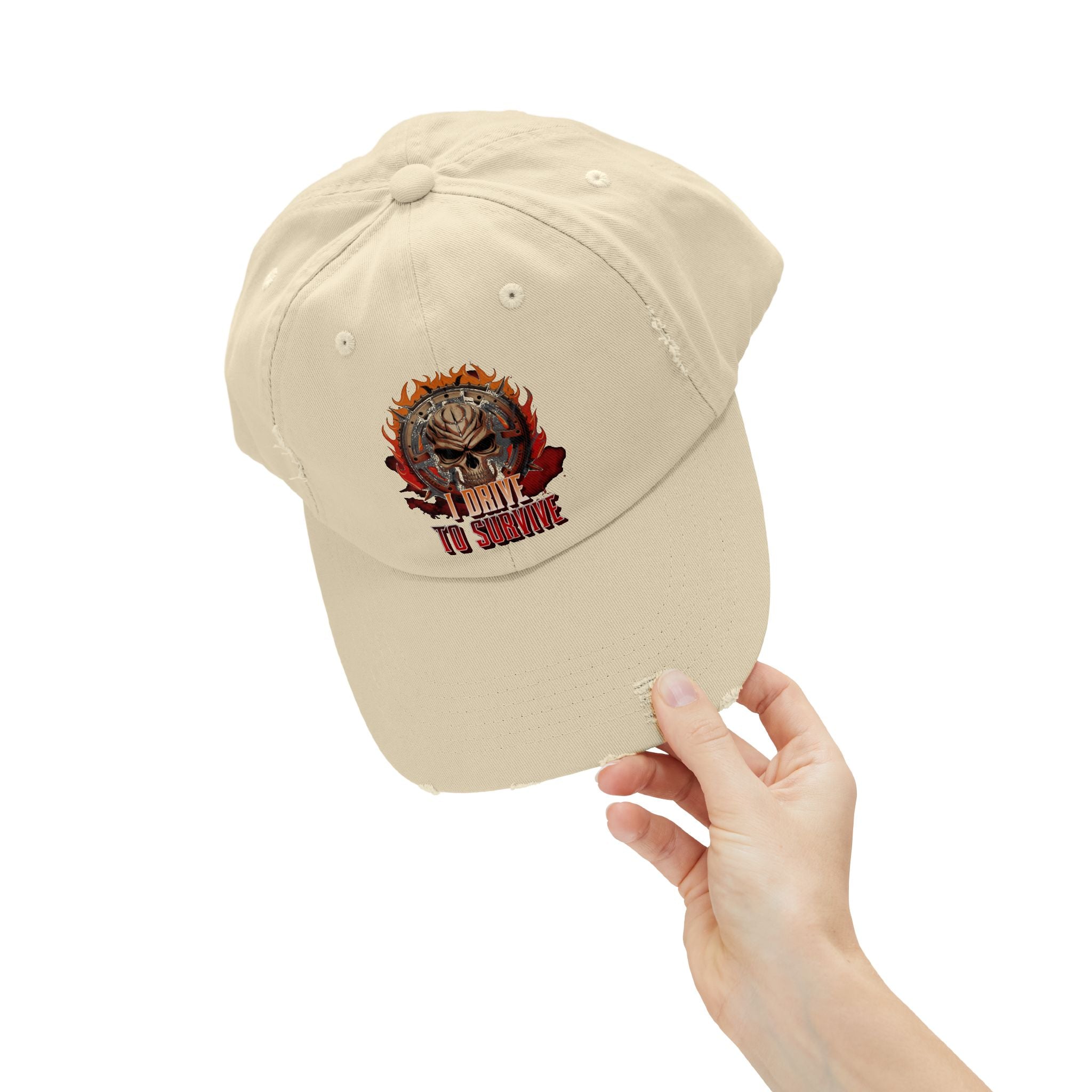 I Drive To Survive - Distressed Baseball Cap