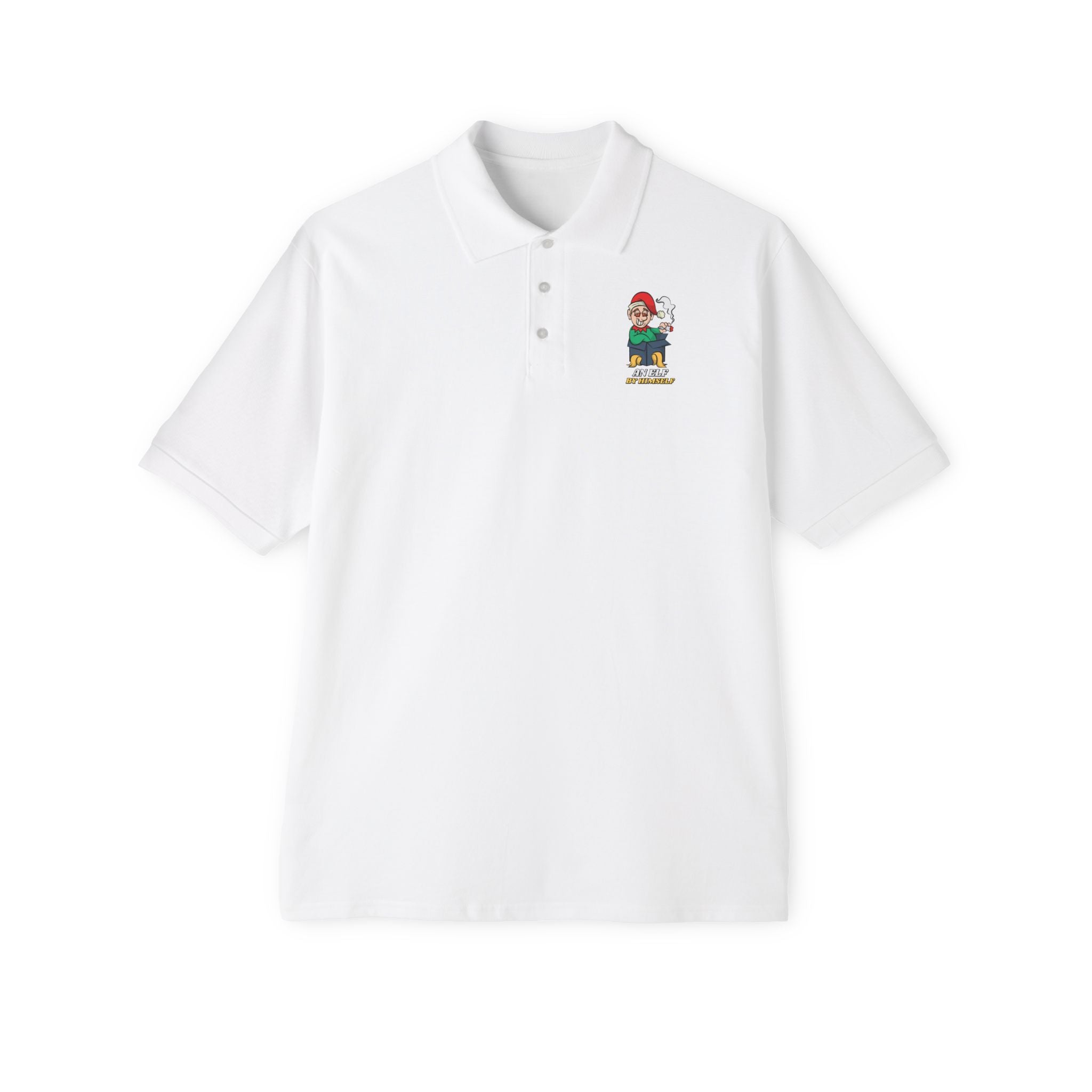 An elf by himself - Men's Piqué Polo Shirt