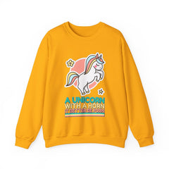 A unicorn with a horn it better be porn - Sweatshirt - Witty Twisters Fashions