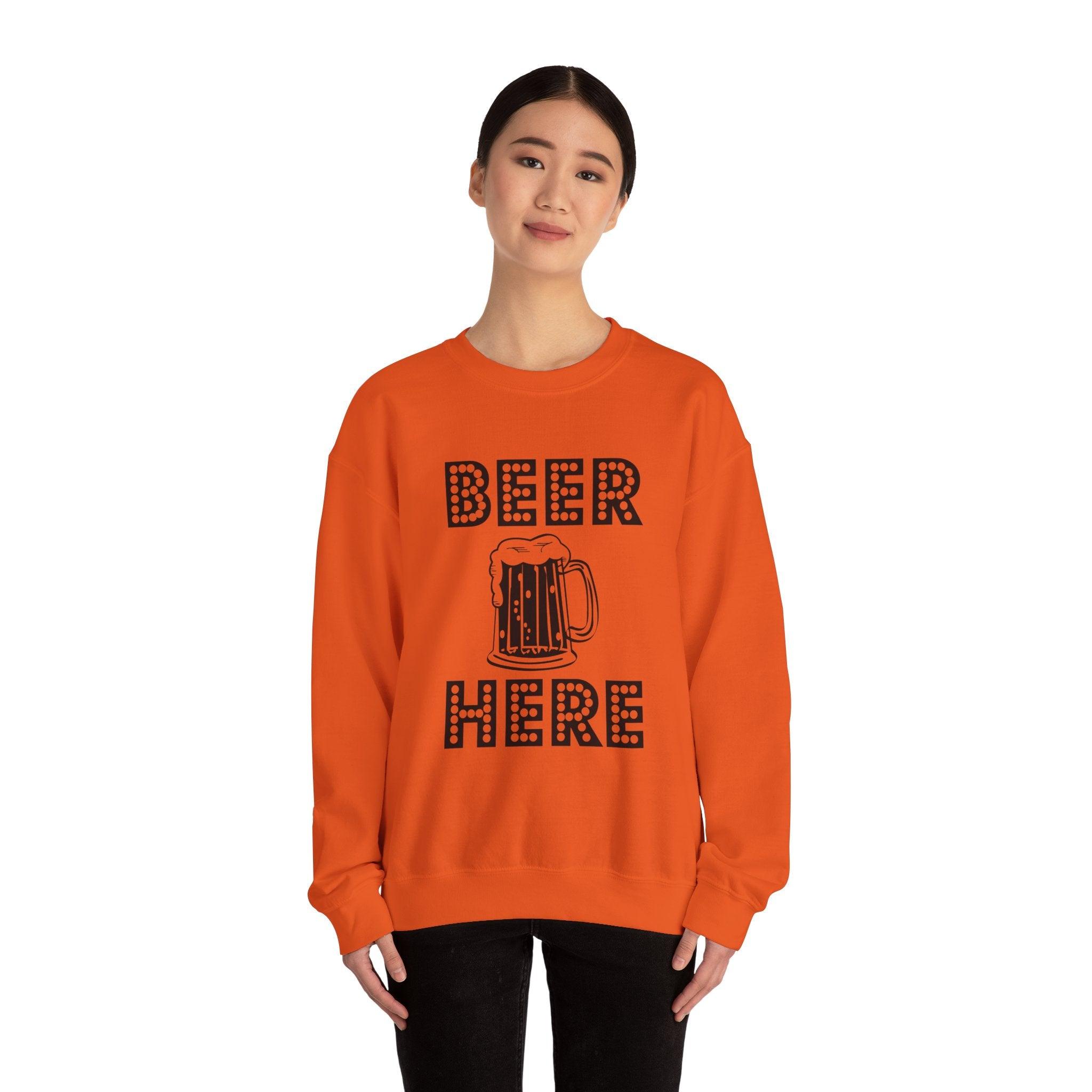 Beer Here - Sweatshirt - Witty Twisters T-Shirts