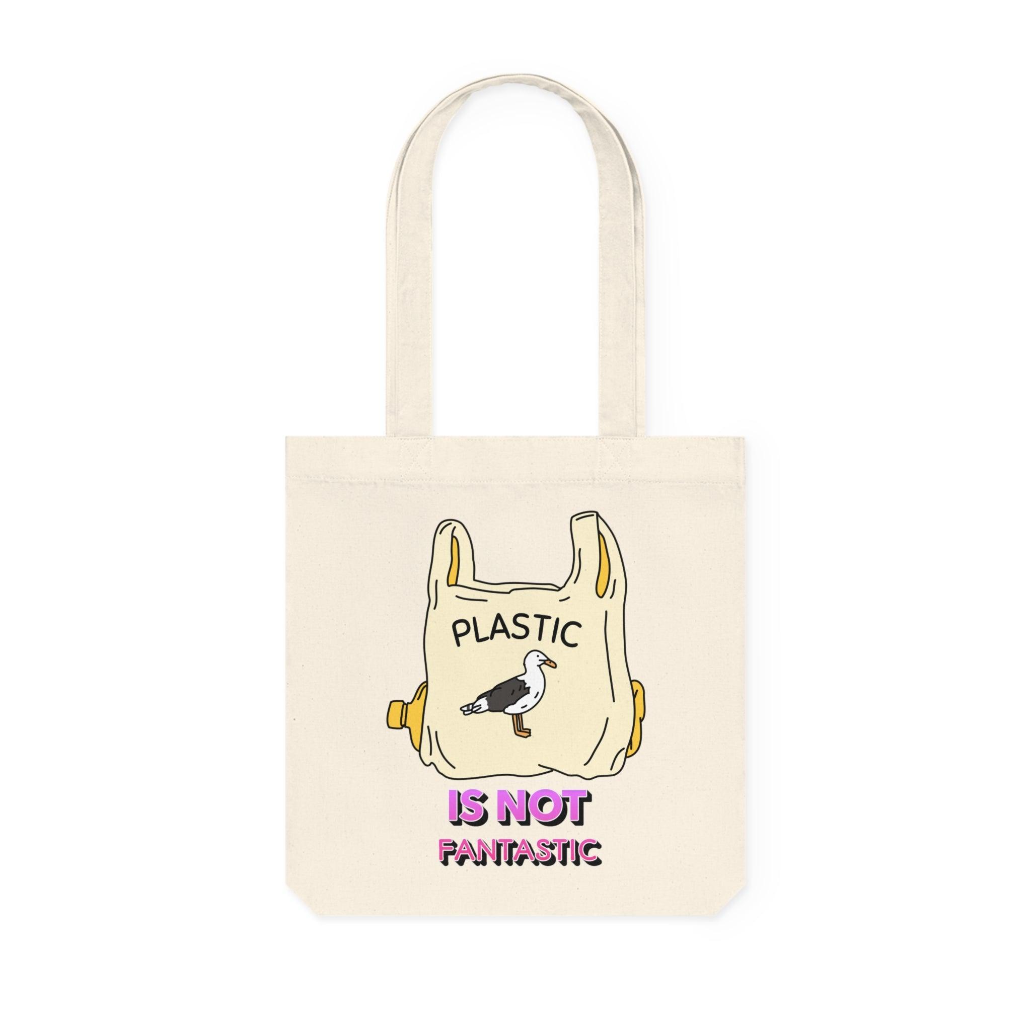 Plastic is not fantastic - Woven Tote Bag