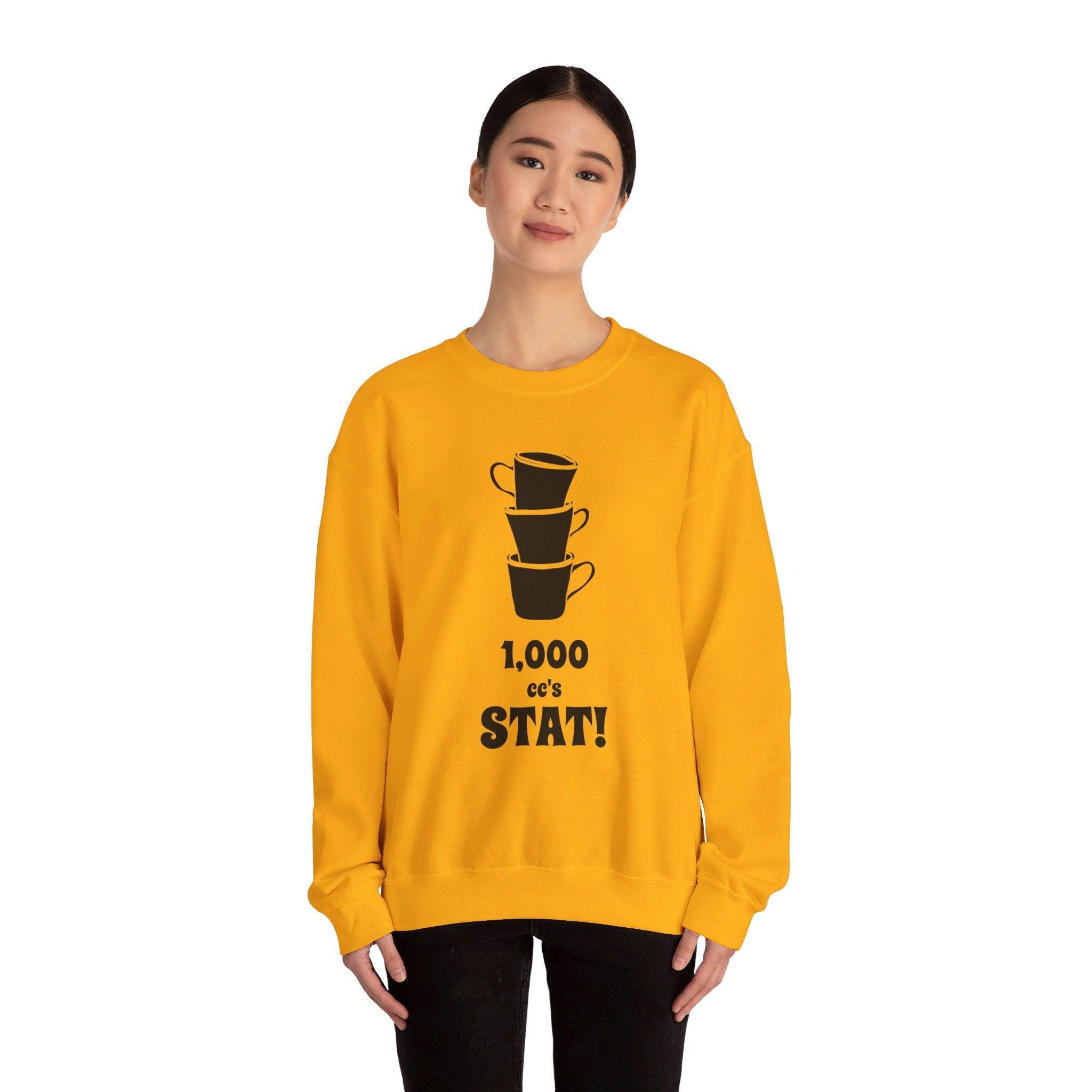 1,000 cc's Stat! - Sweatshirt - Witty Twisters Fashions