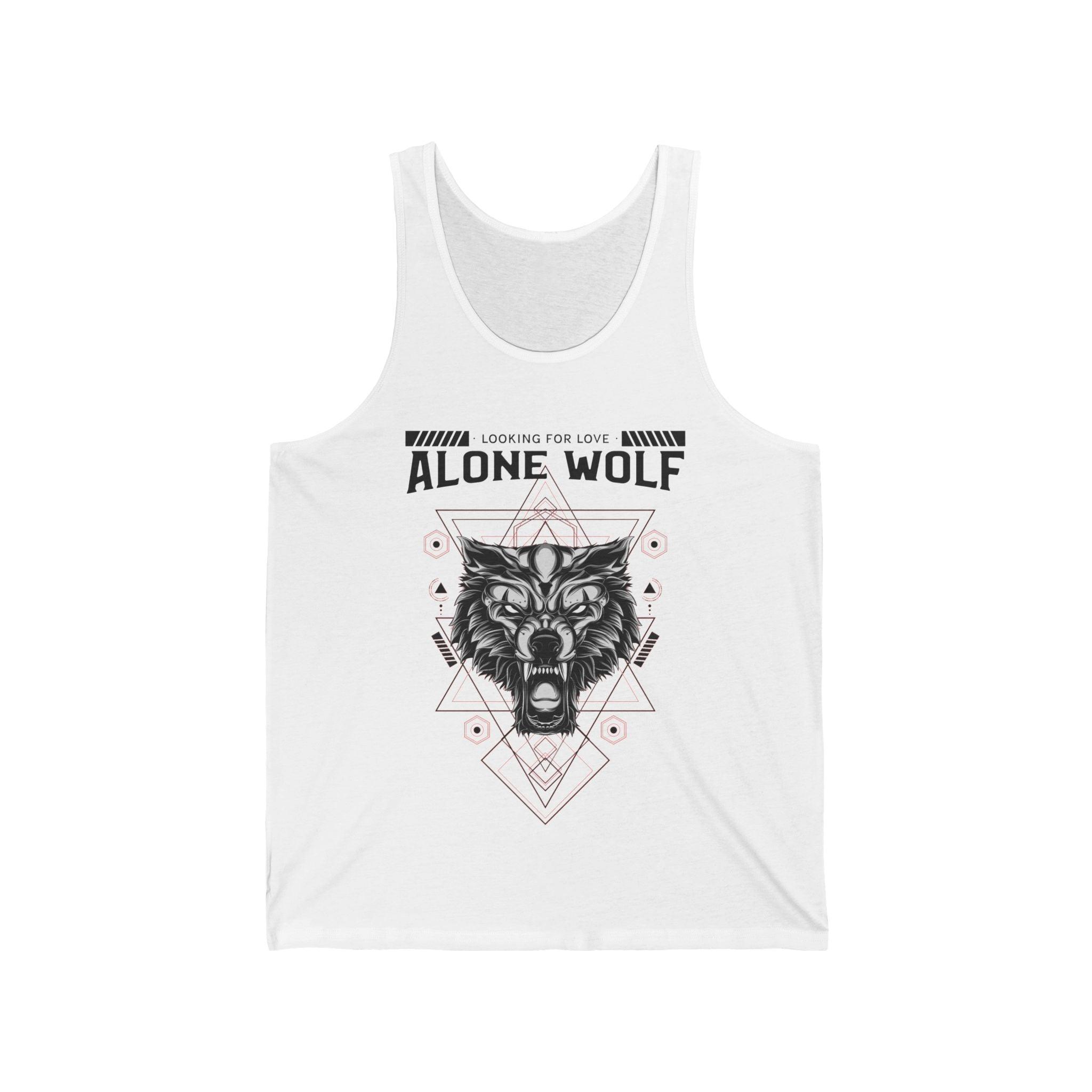 Alone Wolf Looking For Love - Tank Top - Witty Twisters Fashions