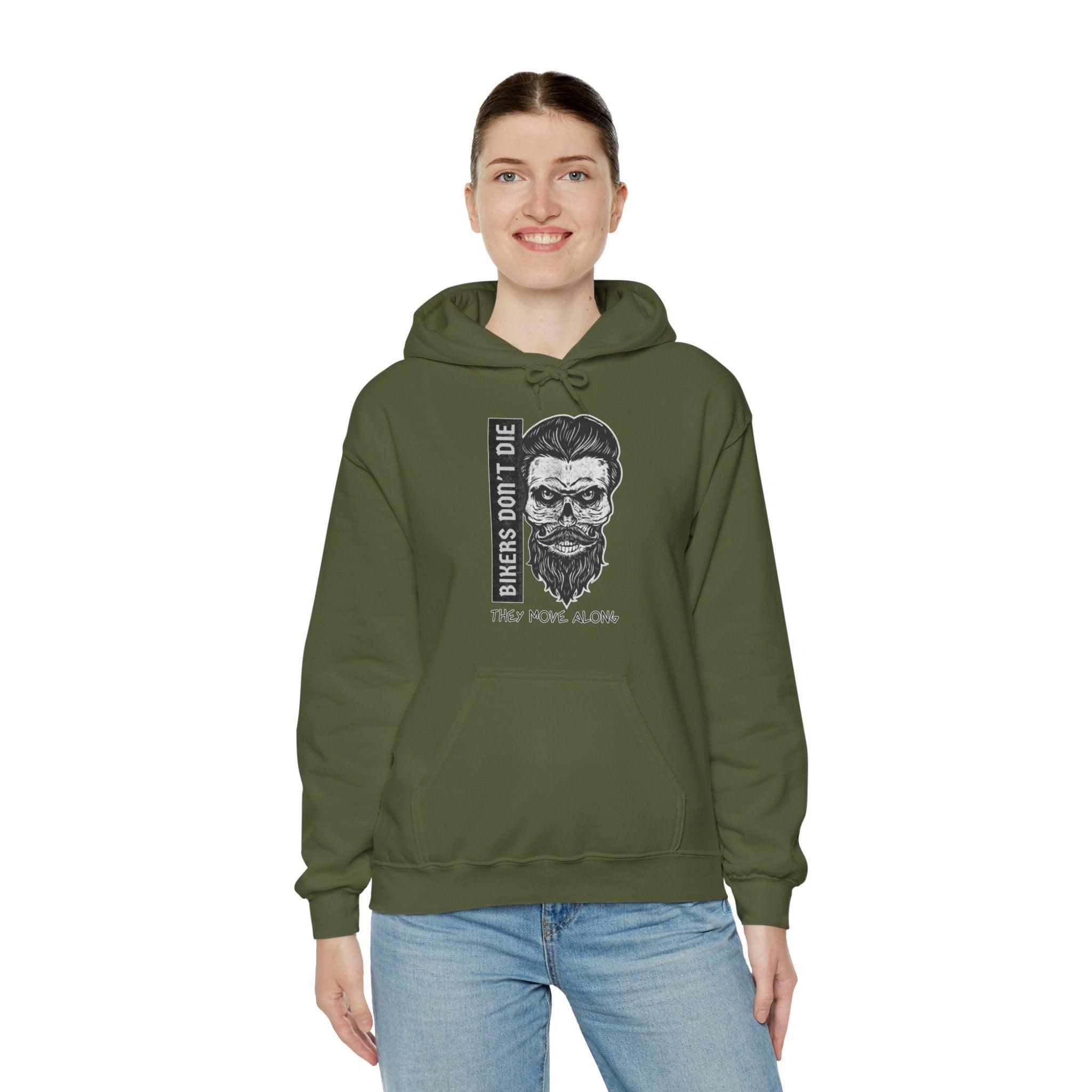 Bikers Don't Die They Move Along - Hoodie - Witty Twisters Fashions