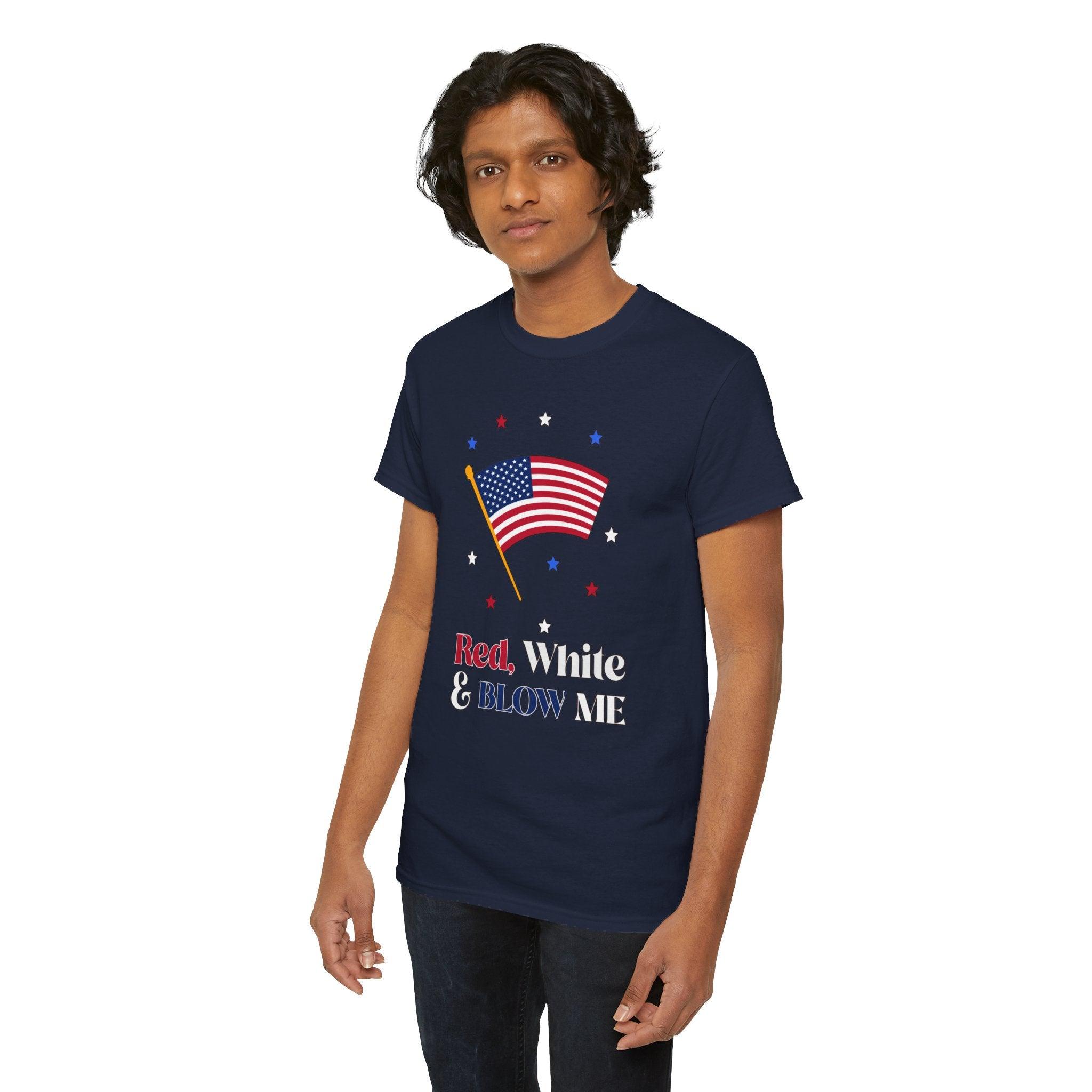 Red, white and blow me - T-Shirt - Witty Twisters Fashions