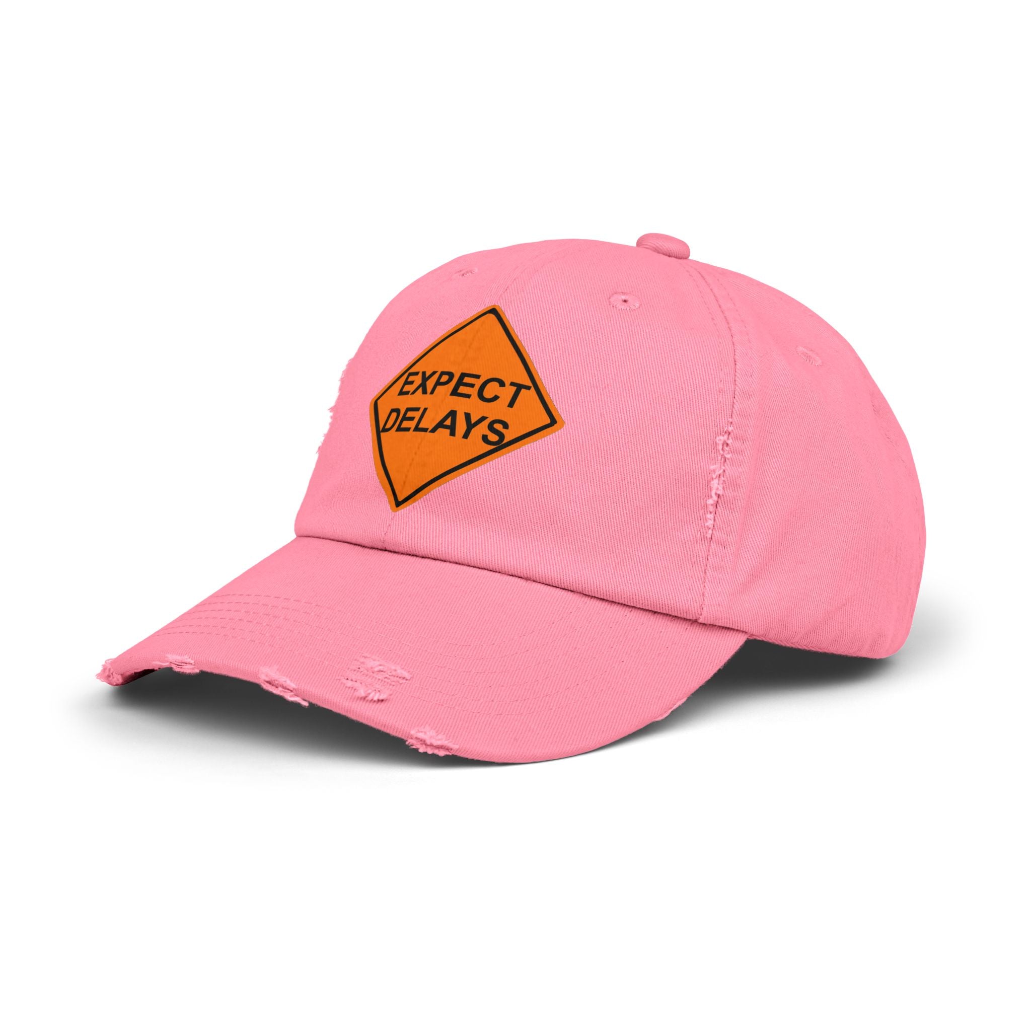 Expect Delays - Cotton Twill Distressed Baseball Cap