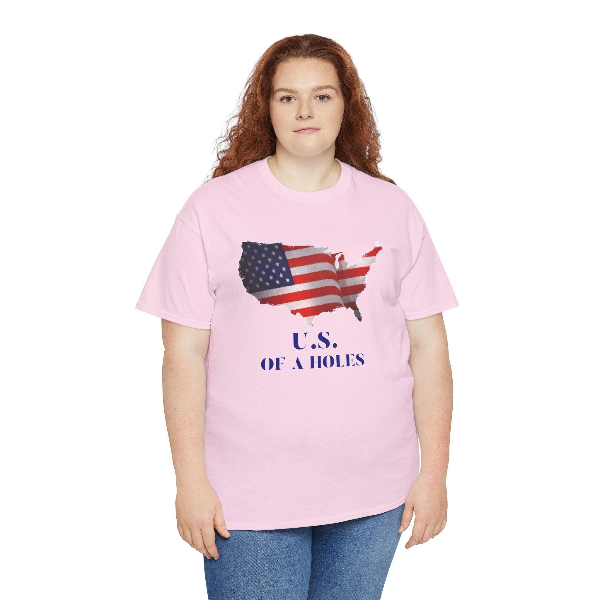 US of A holes - T-Shirt - Witty Twisters Fashions