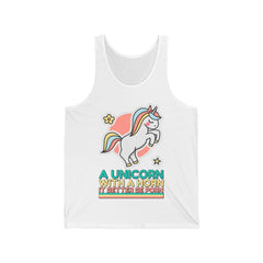 A unicorn with a horn it better be porn - Tank Top - Witty Twisters Fashions