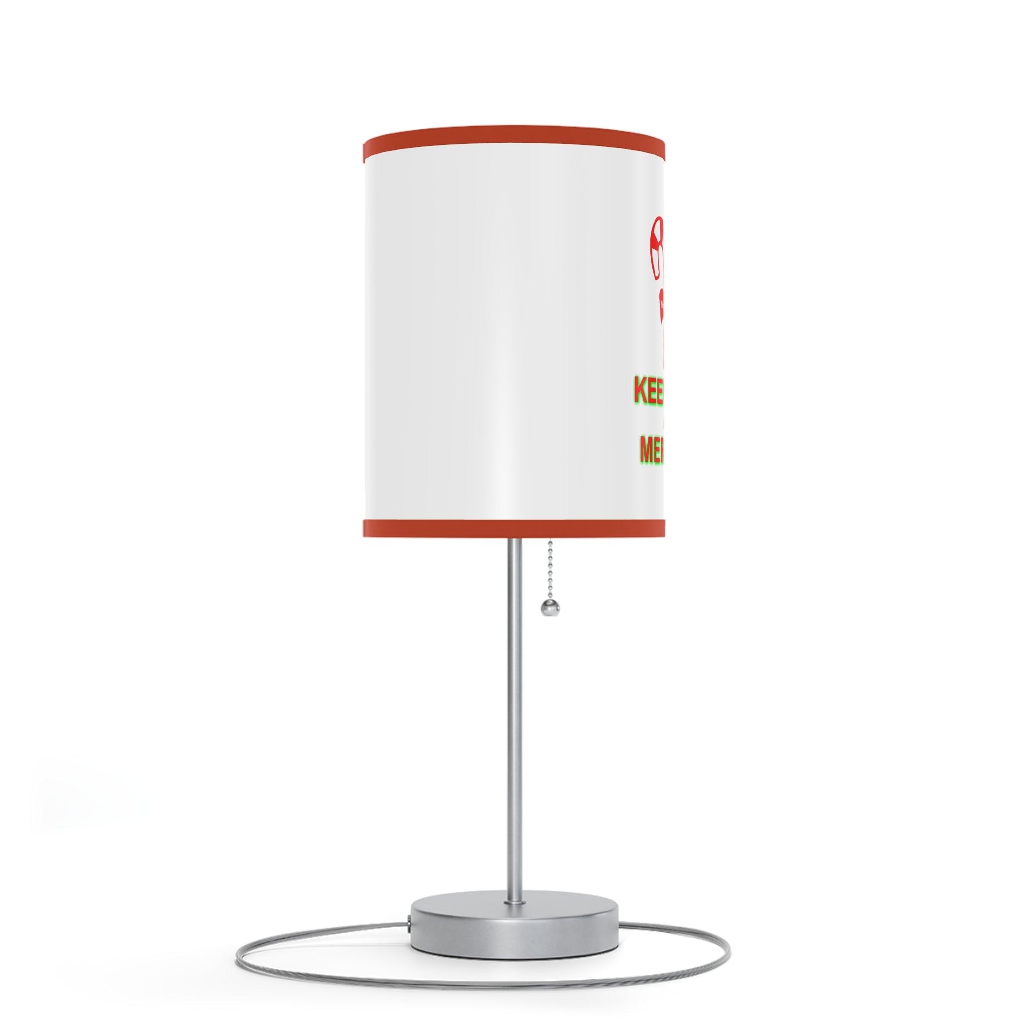 Keep Calm and Merry On - Lamp on a Stand