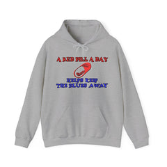 A red pill a day helps keep the blues away - Hoodie - Witty Twisters Fashions