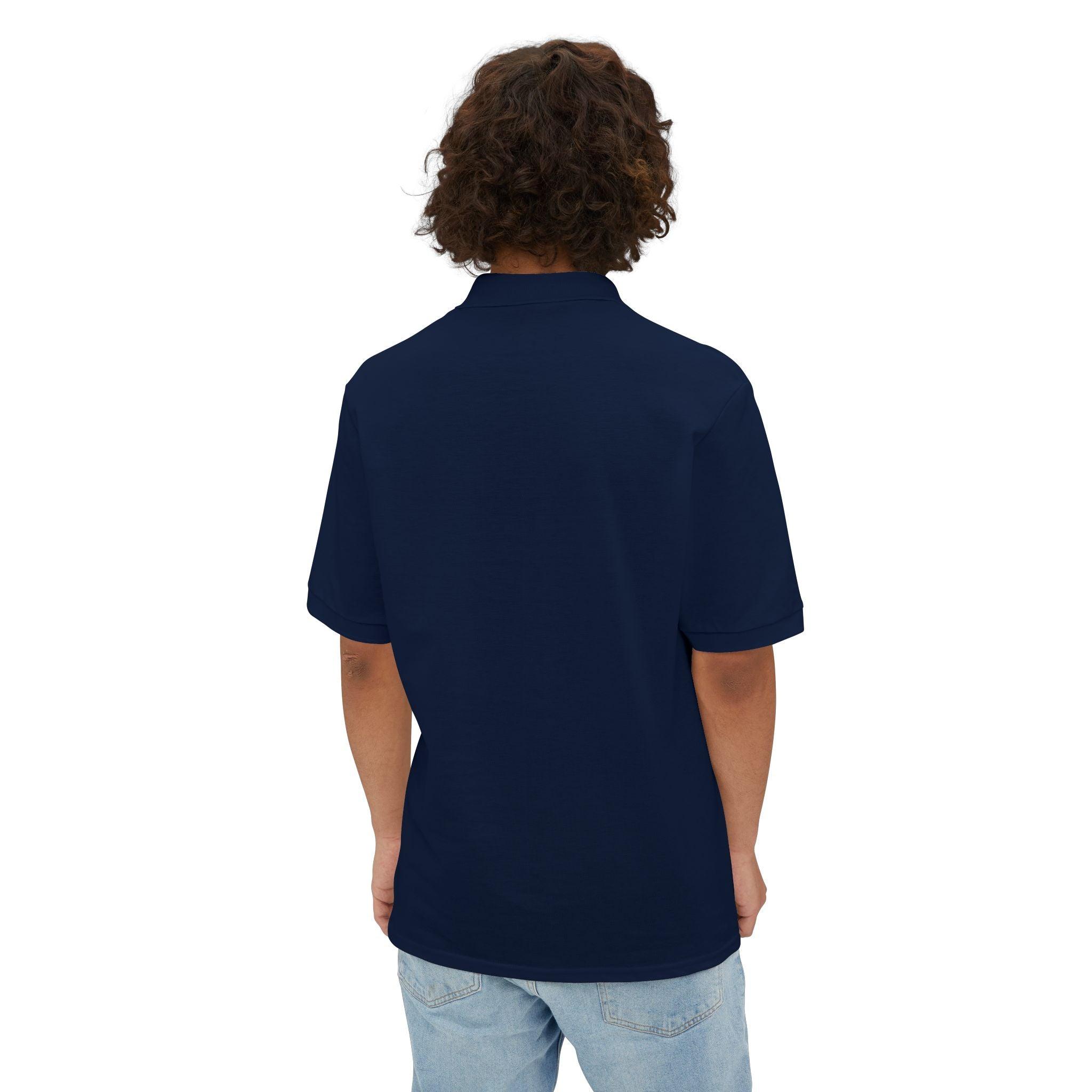 Alone Wolf Looking For Love - Men's Piqué Polo Shirt - Witty Twisters Fashions