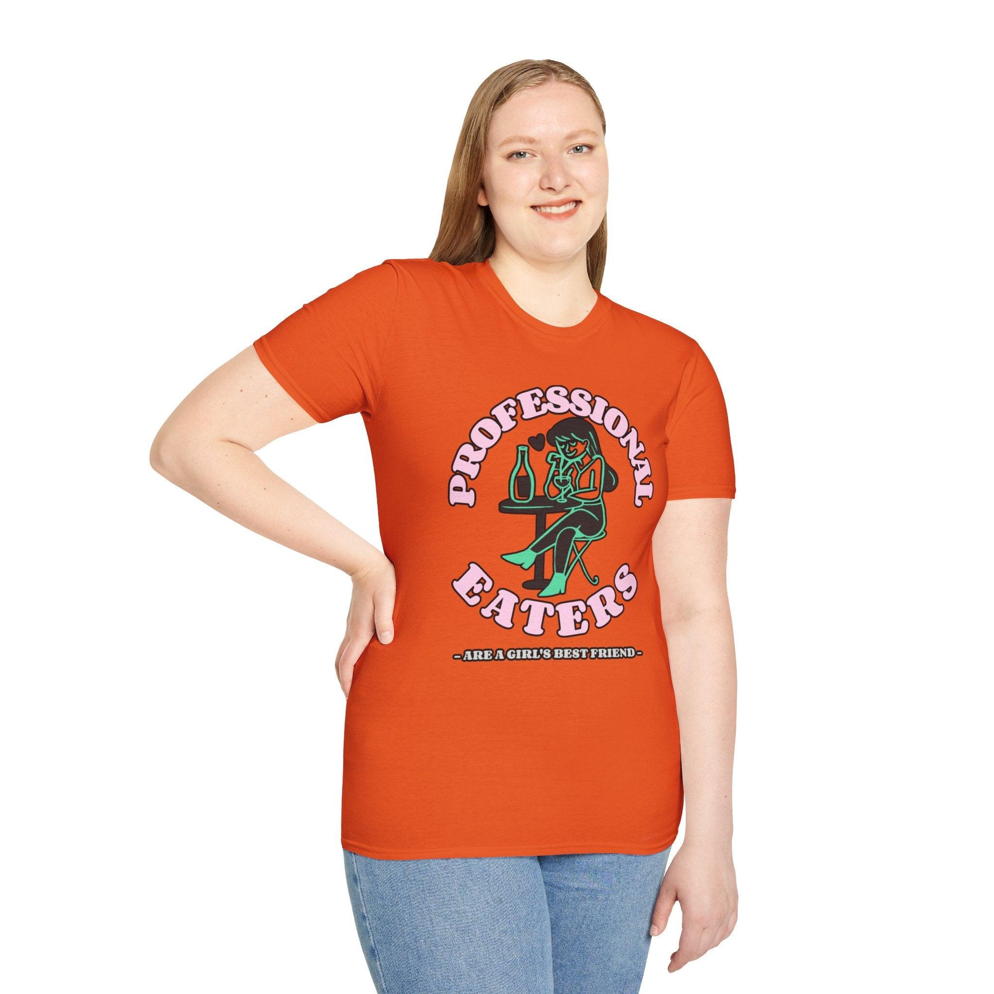 Professional eaters are a girl's best friend - Softstyle T-shirt - Witty Twisters Fashions