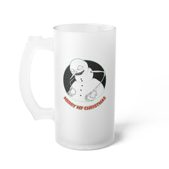 Merry MF Christmas - Frosted Glass Beer Mug