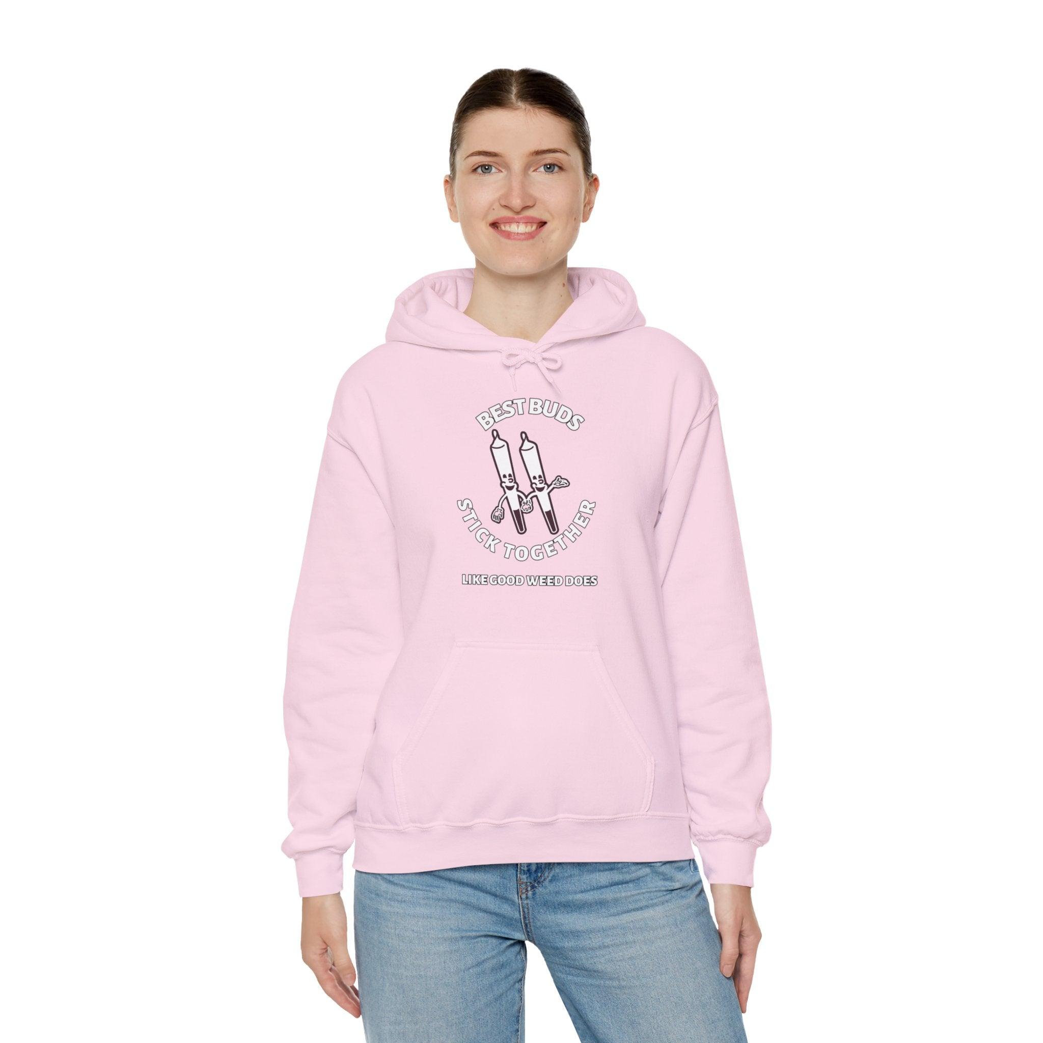 Best Buds Stick Together Like Good Weed Does - Hoodie - Witty Twisters Fashions