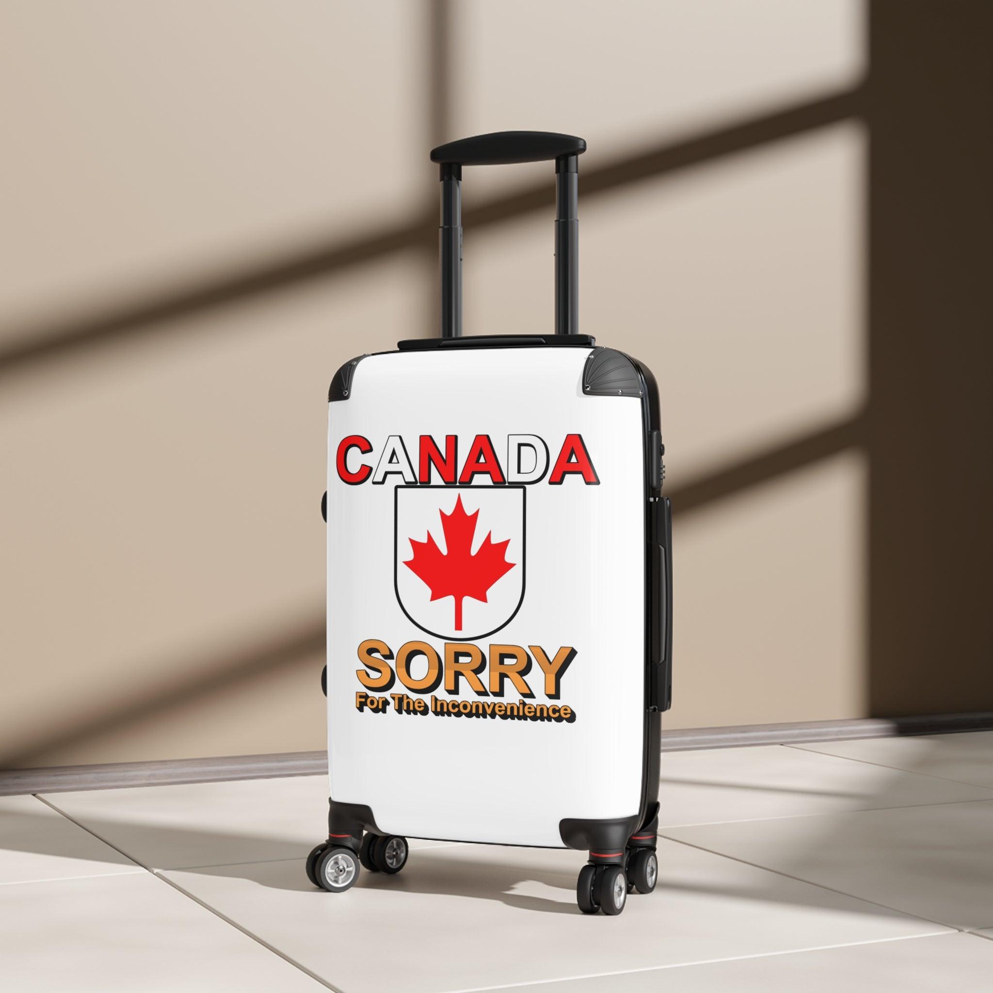 Canada Sorry for the Inconvenience - Suitcase - Witty Twisters Fashions